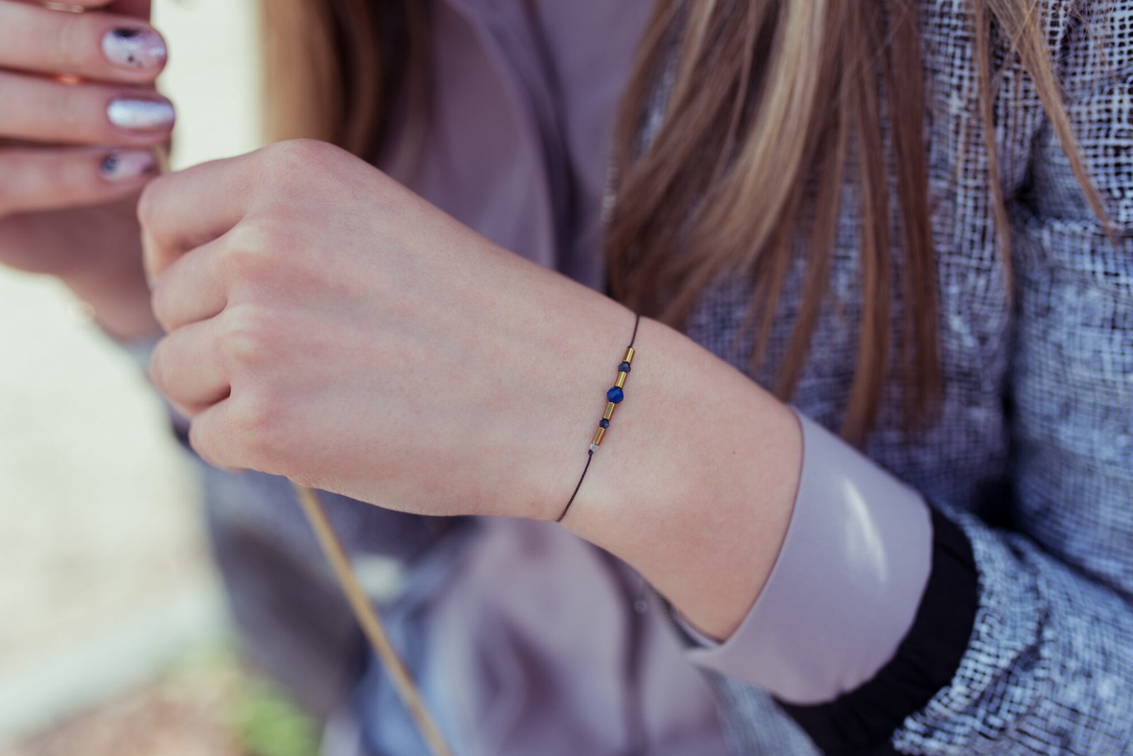 Bransoletka Zodiac Panna Cytryn Sodalit Lapis Lazuli