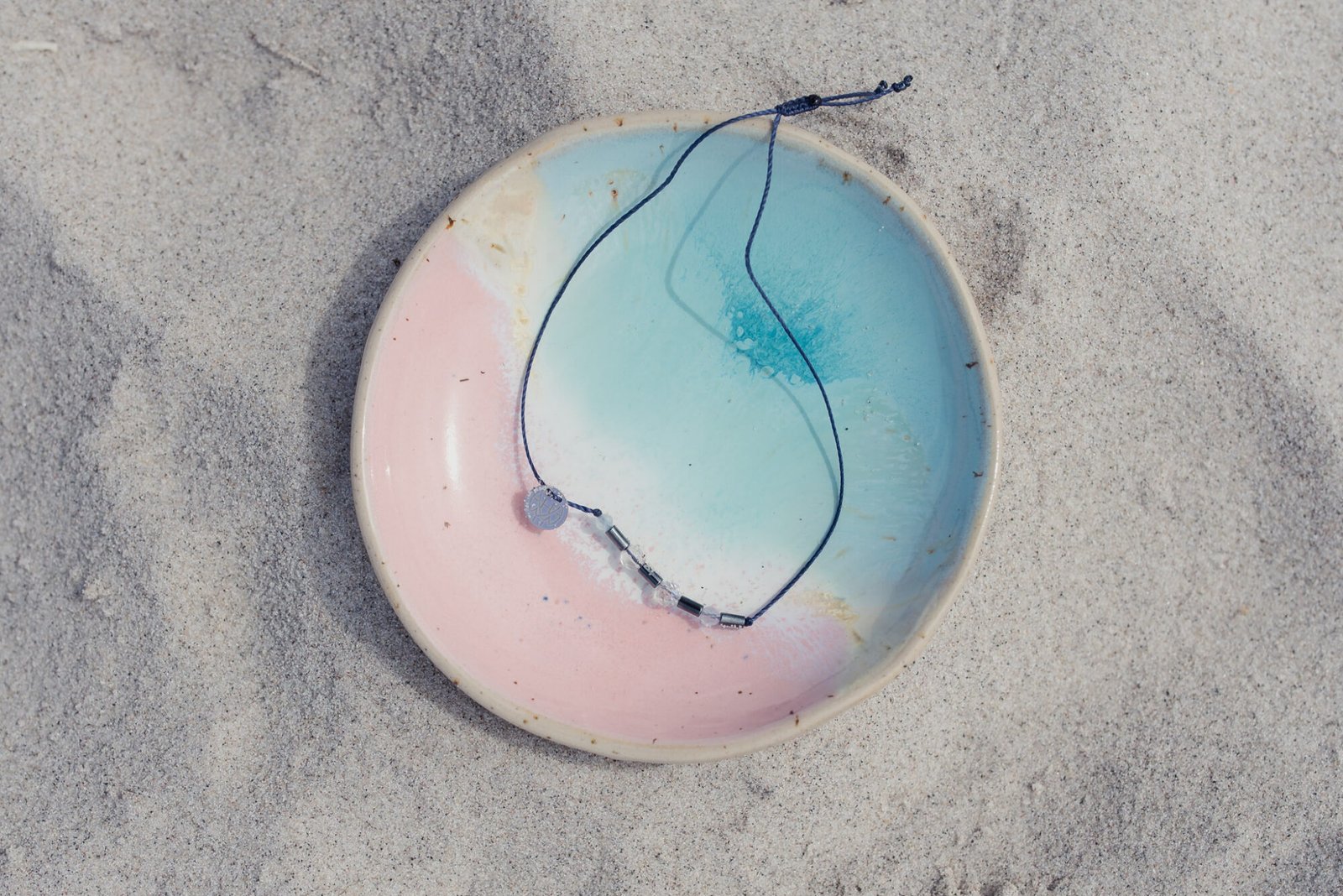 Jasna Bransoletka Bliźnięta - Akwamaryn Kryształ Topaz Chalcedon - obrazek 2