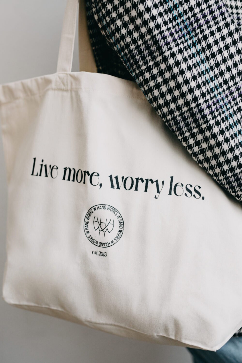 Torba plażowa Live More Worry Less - obrazek 5