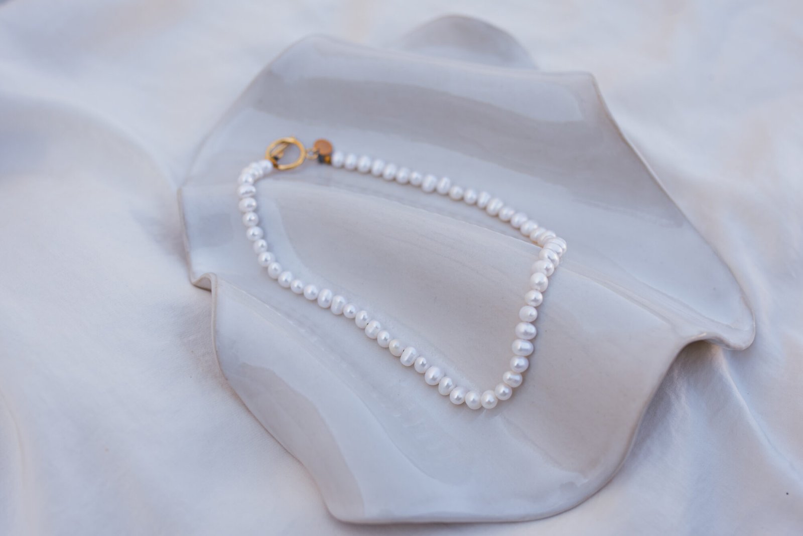Choker ze średnich naturalnych Pereł - obrazek 8