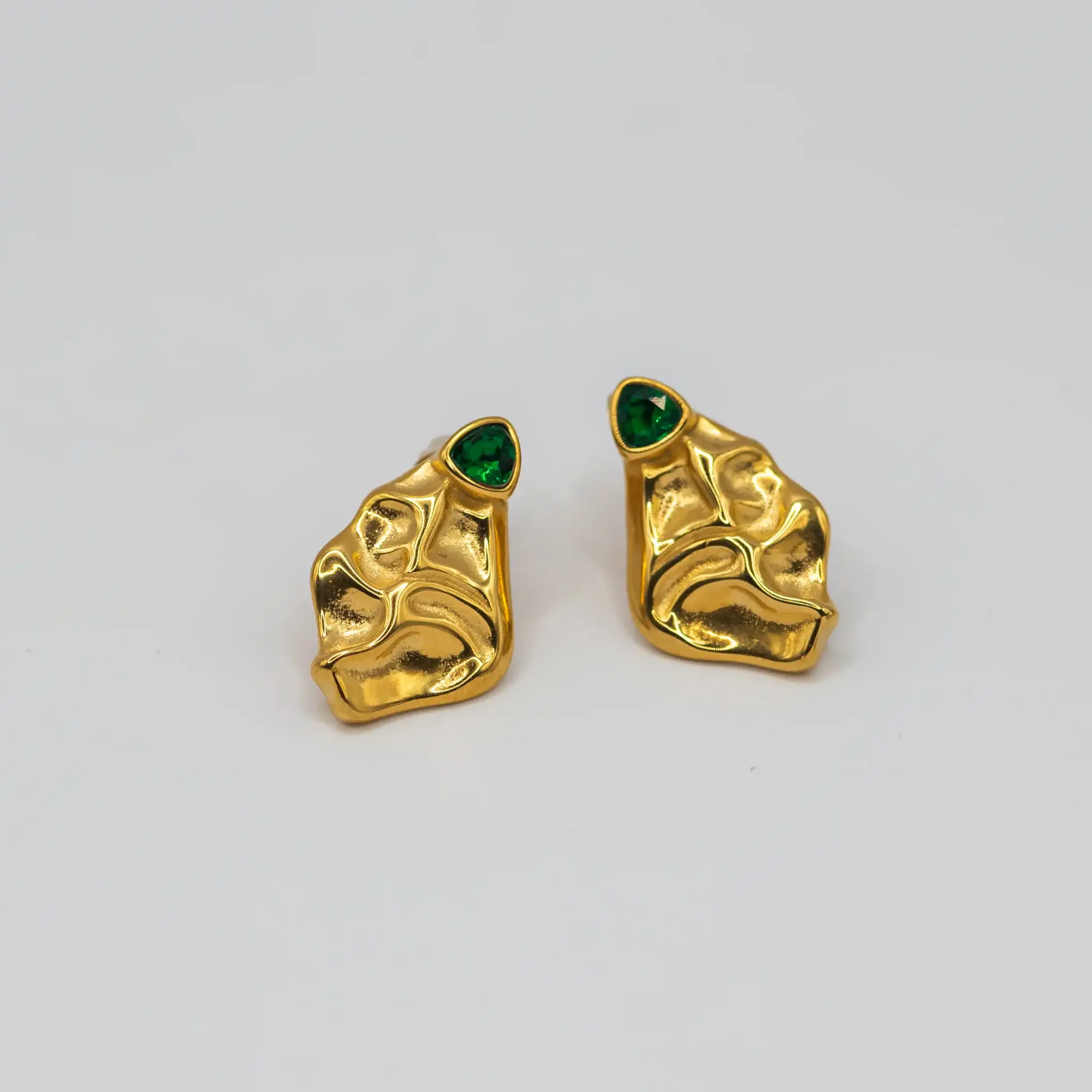 Złote kolczyki Jade