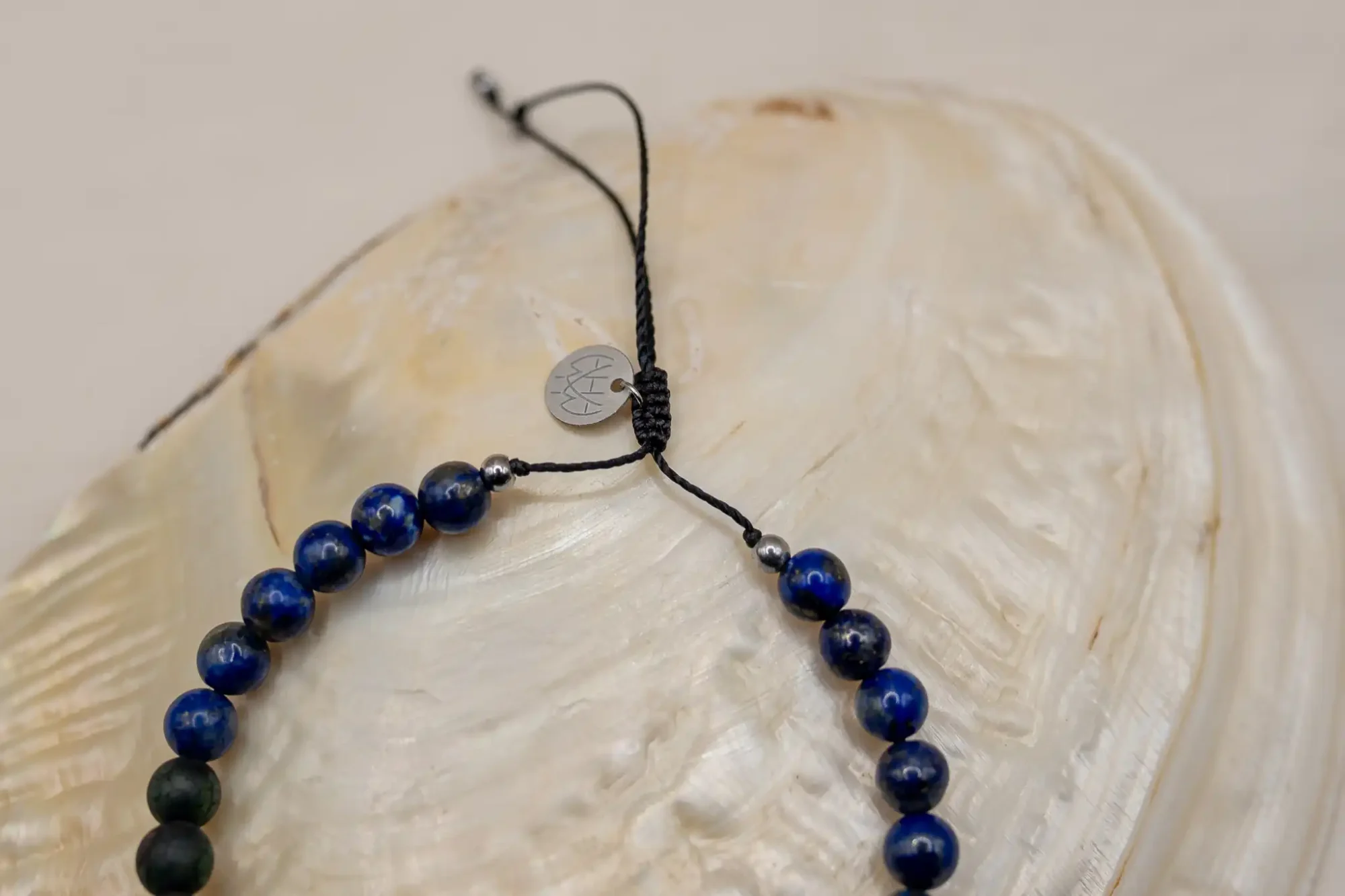 Bransoletka Męska Malachit Lapis Lazuli Agat - obrazek 4