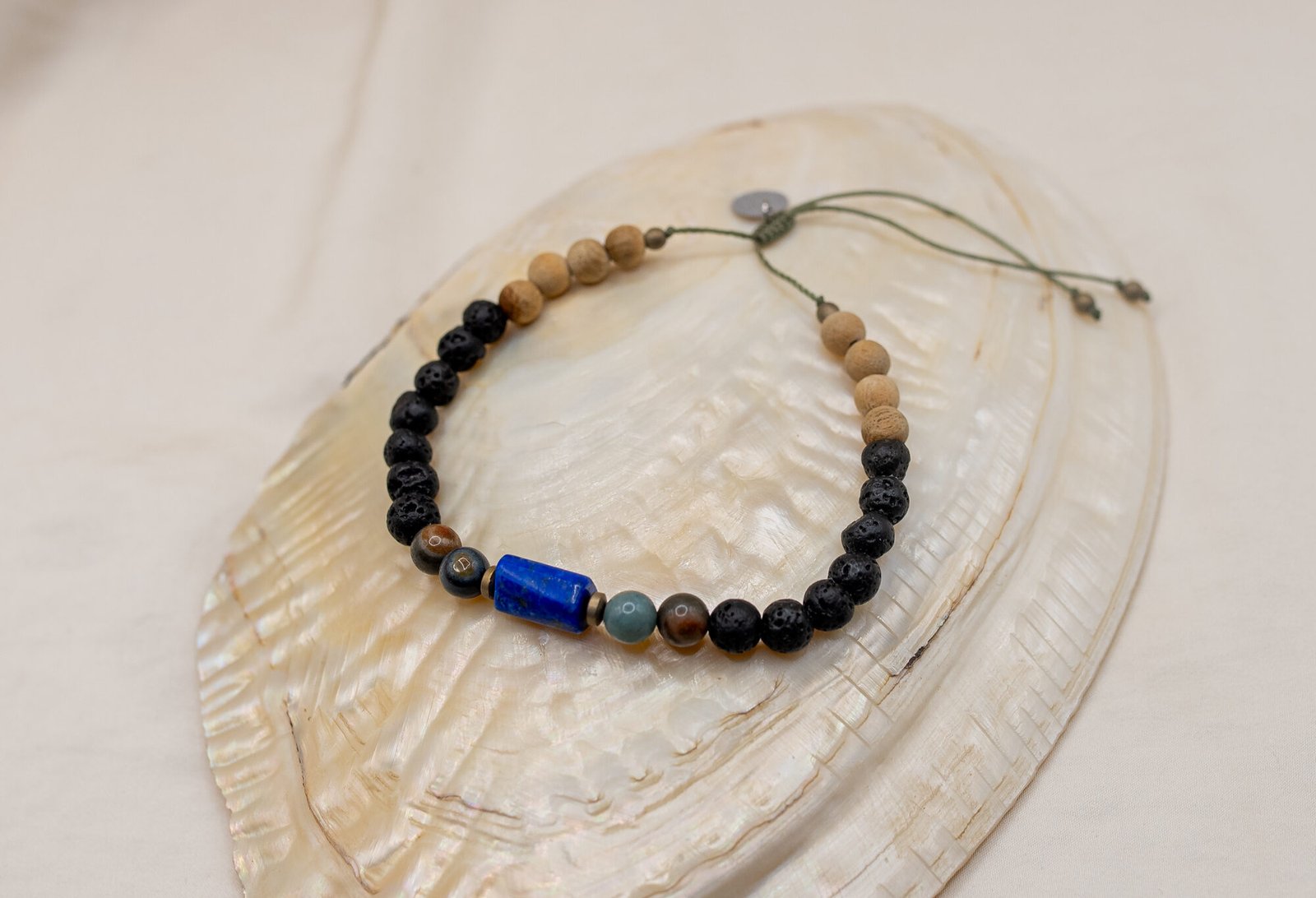 Bransoletka Męska Lapis Lazuli Agat Jaspis