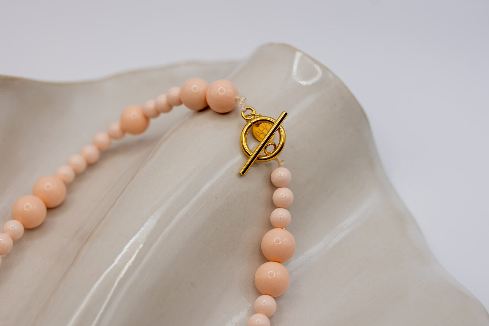 Choker z różowych Pereł Seashell - obrazek 8