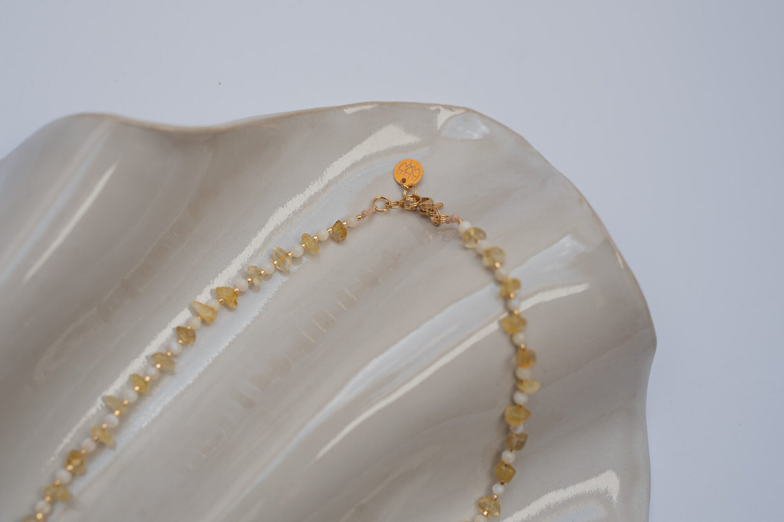 Surowy Choker z Muszlami i Cytrynem - obrazek 7