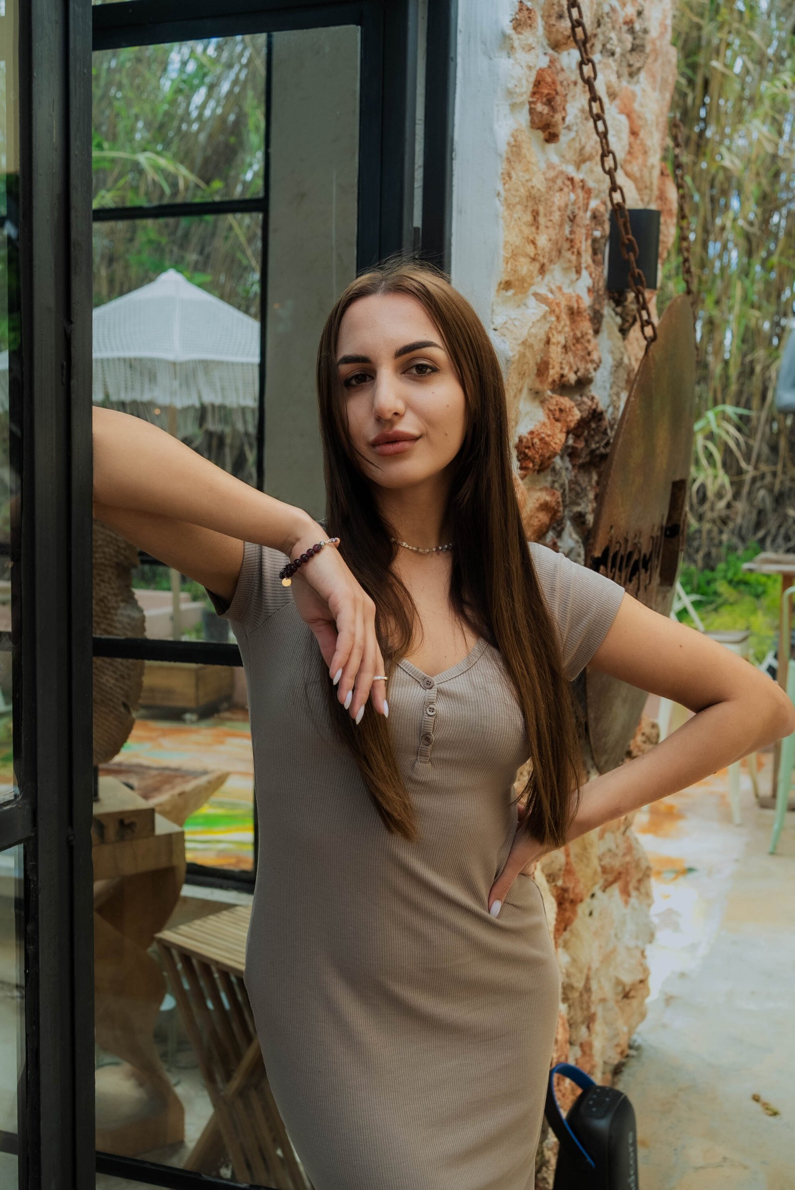 Surowy Choker z Muszlami i Fluorytem - obrazek 4
