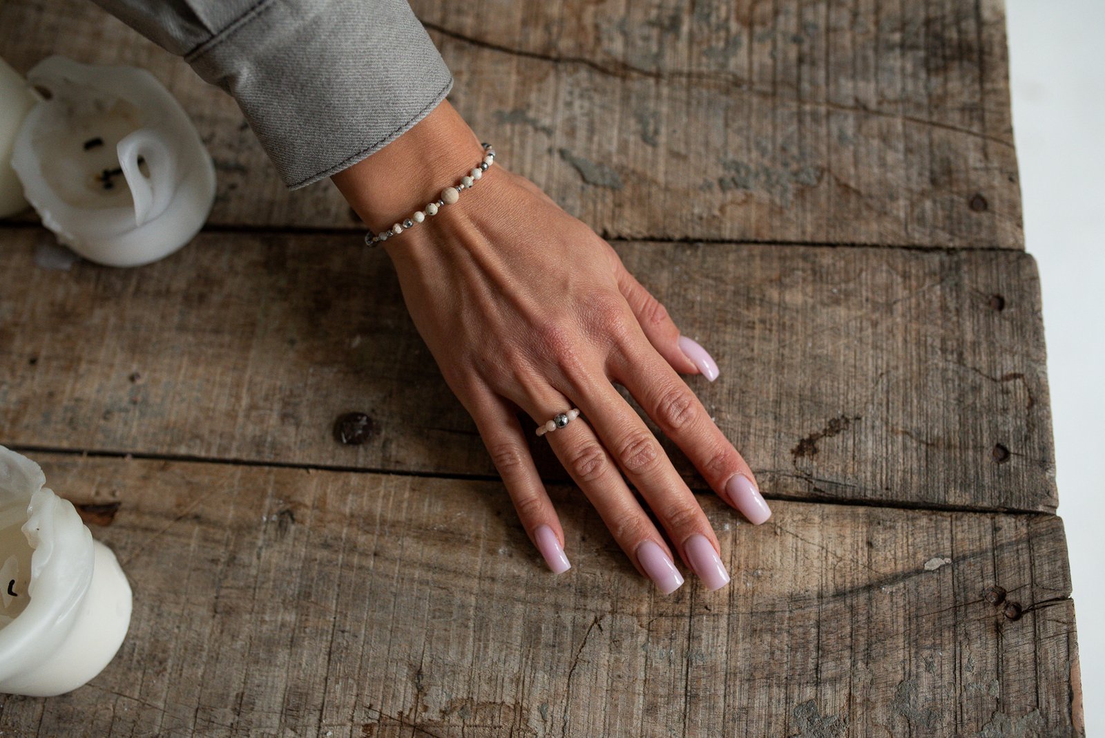 Bransoletka z Opalami i Mokaitem - obrazek 3