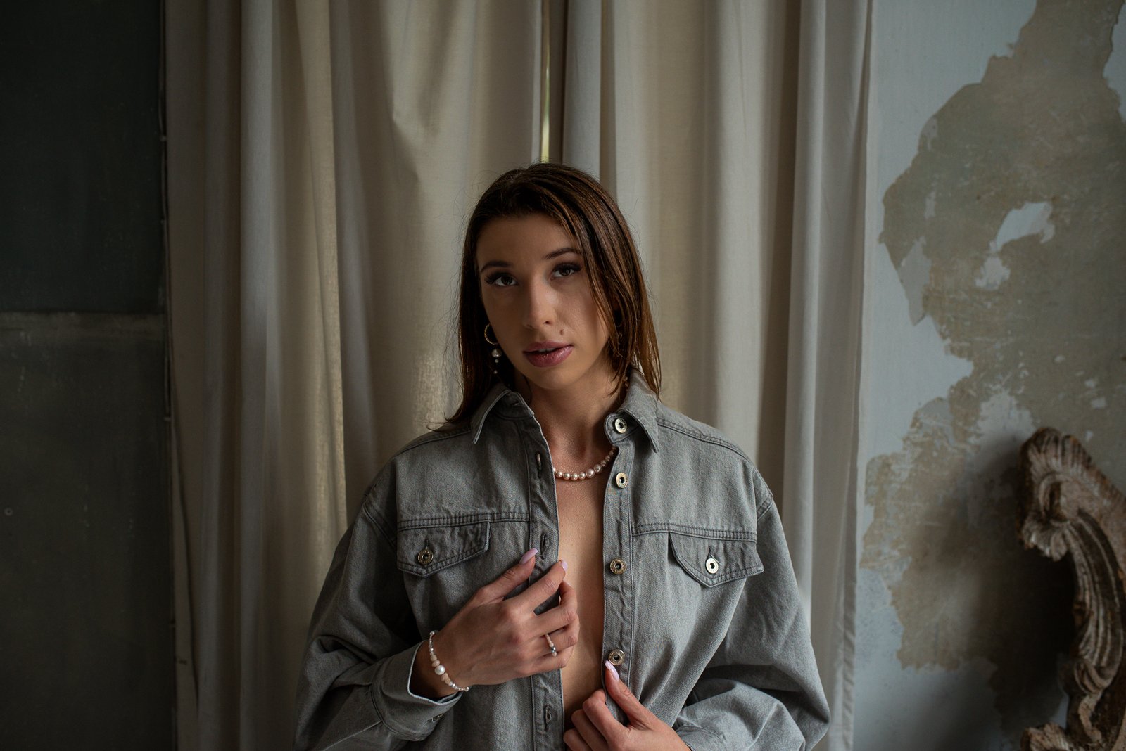 Naszyjnik z beżowych Pereł Seashell - obrazek 5