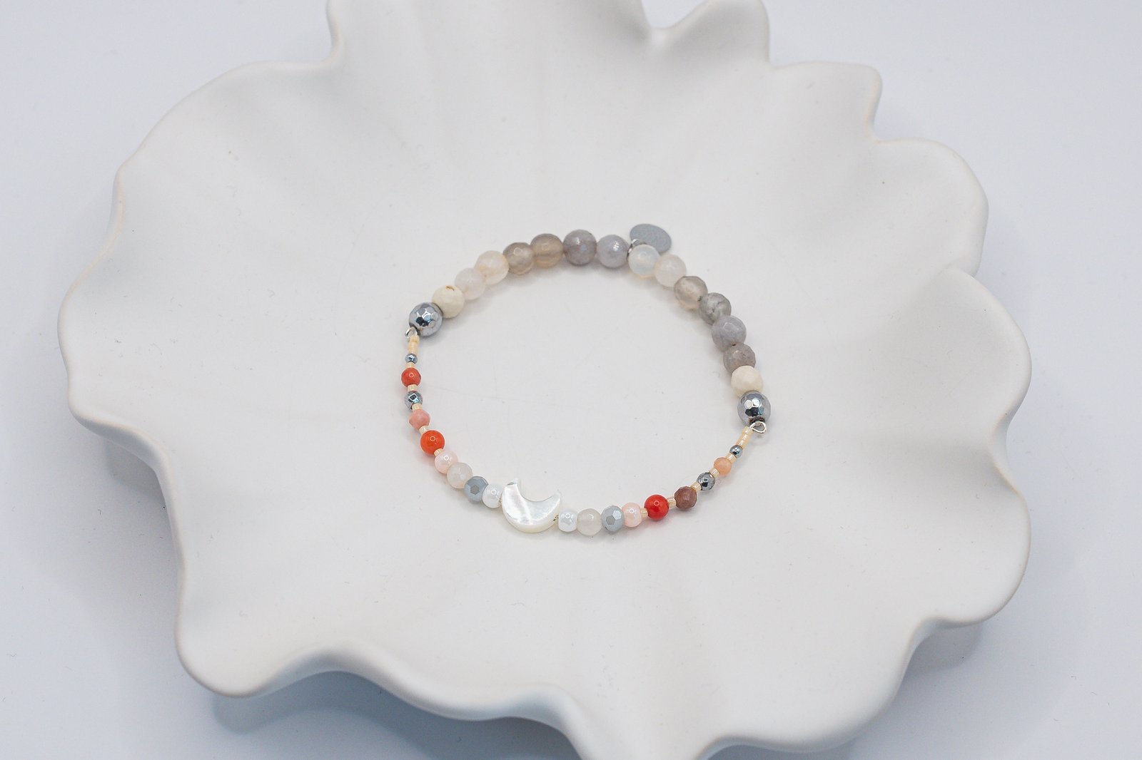 Bransoletka z Księżycem i Kwarcem Różowym - obrazek 2