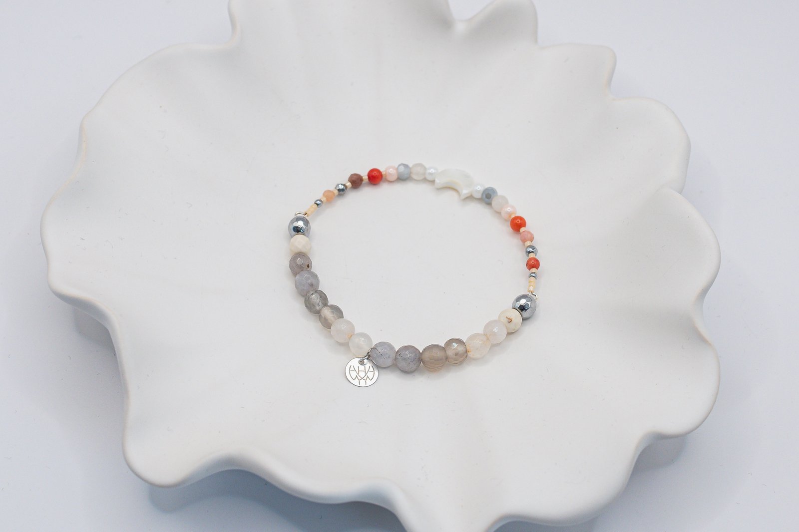 Bransoletka z Księżycem i Kwarcem Różowym - obrazek 3