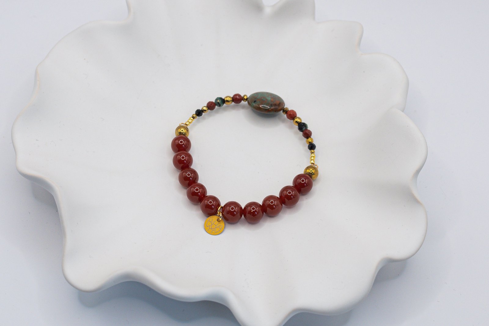 Bransoletka z Jaspisem i Karneolem - obrazek 4