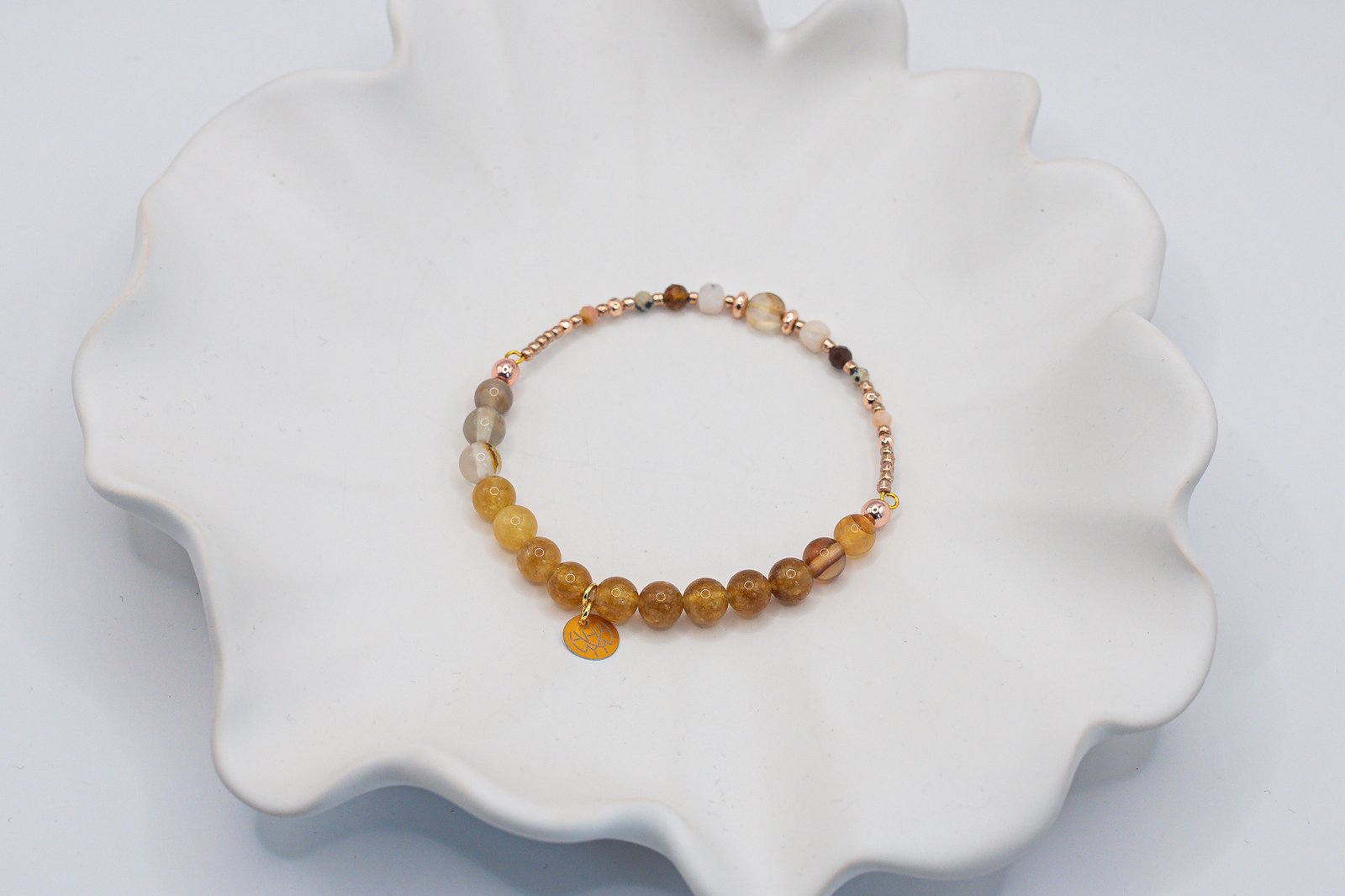 Bransoletka z Agatem Opalem i Jaspisem - obrazek 2