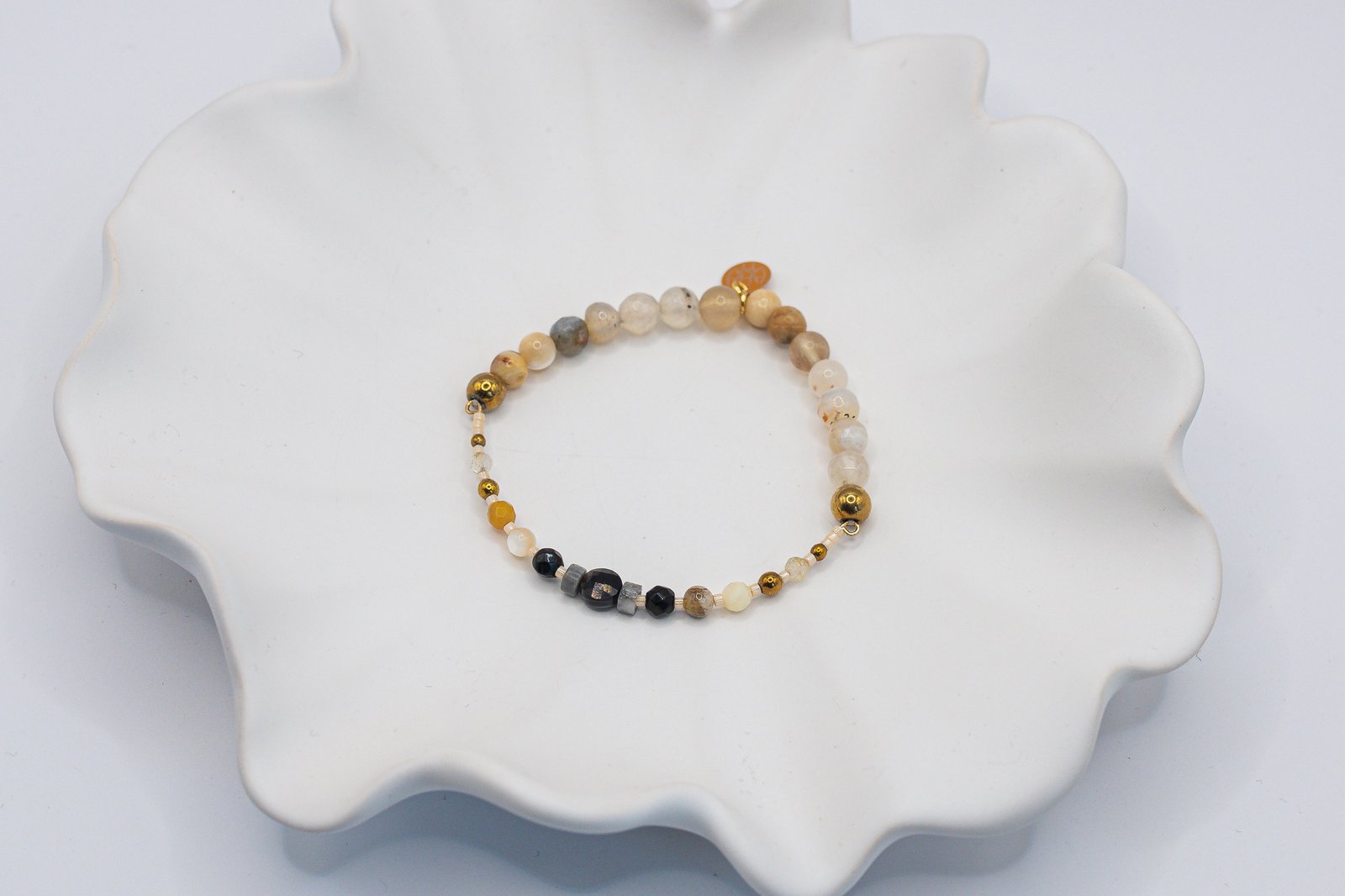 Bransoletka z Agatem Onyksem i Jaspisem - obrazek 2