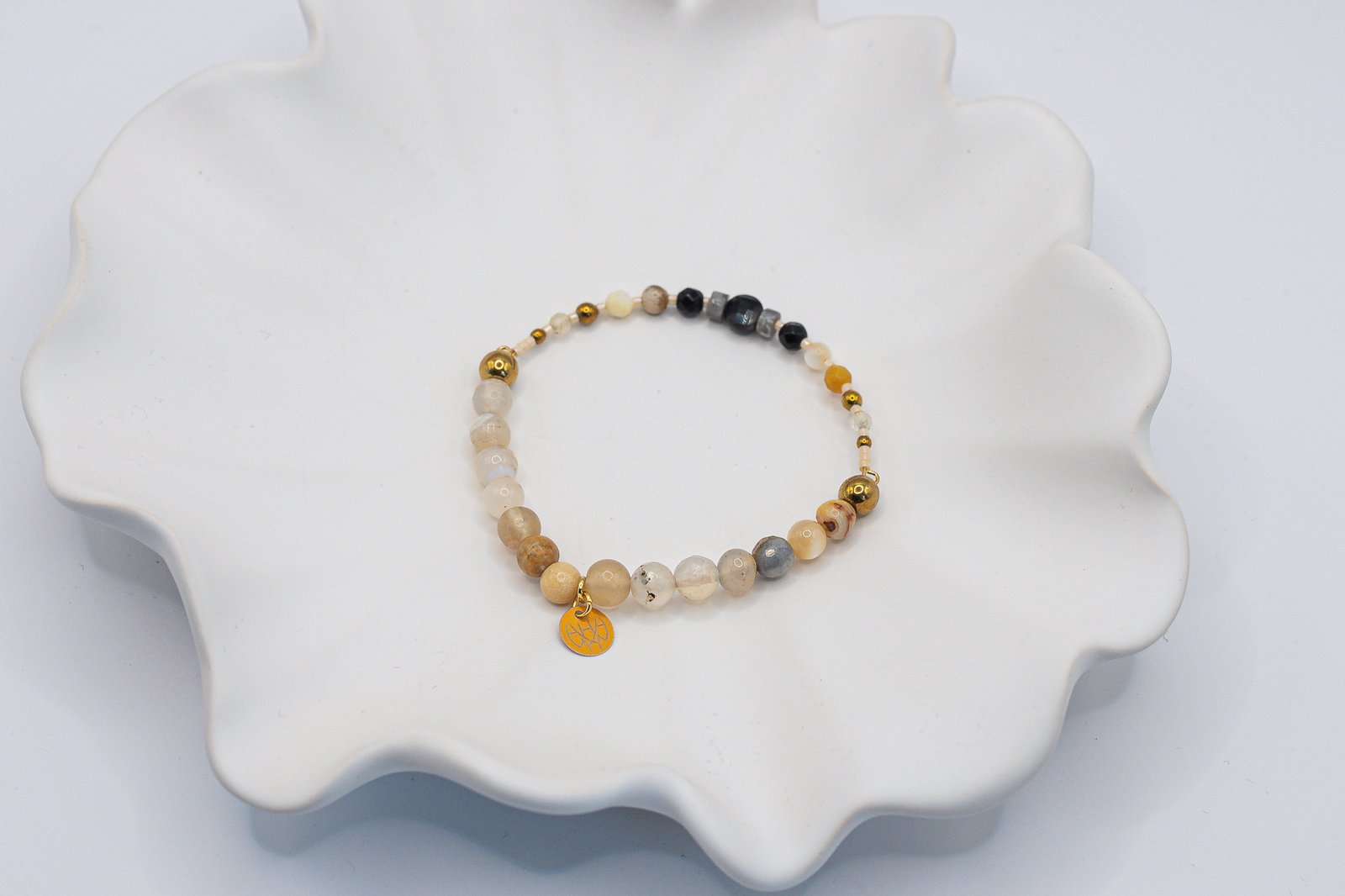 Bransoletka z Agatem Onyksem i Jaspisem - obrazek 3