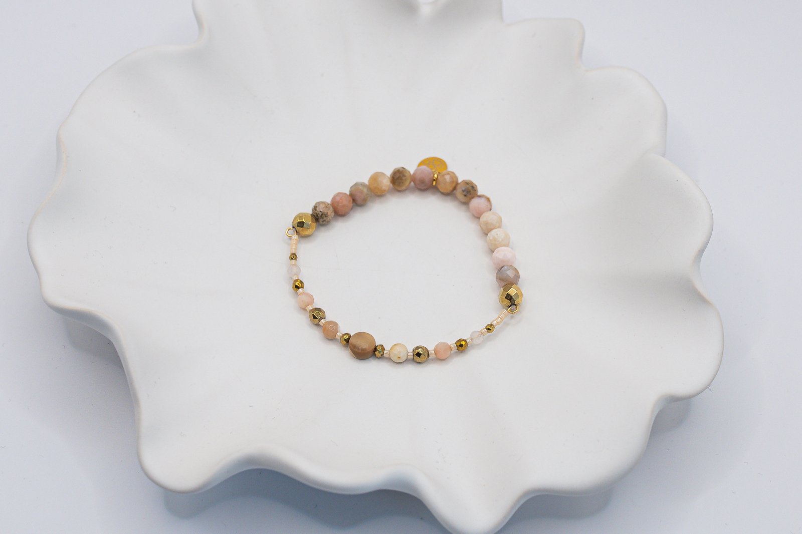 Bransoletka z Mokaitem Kwarcem i Opalem - obrazek 2