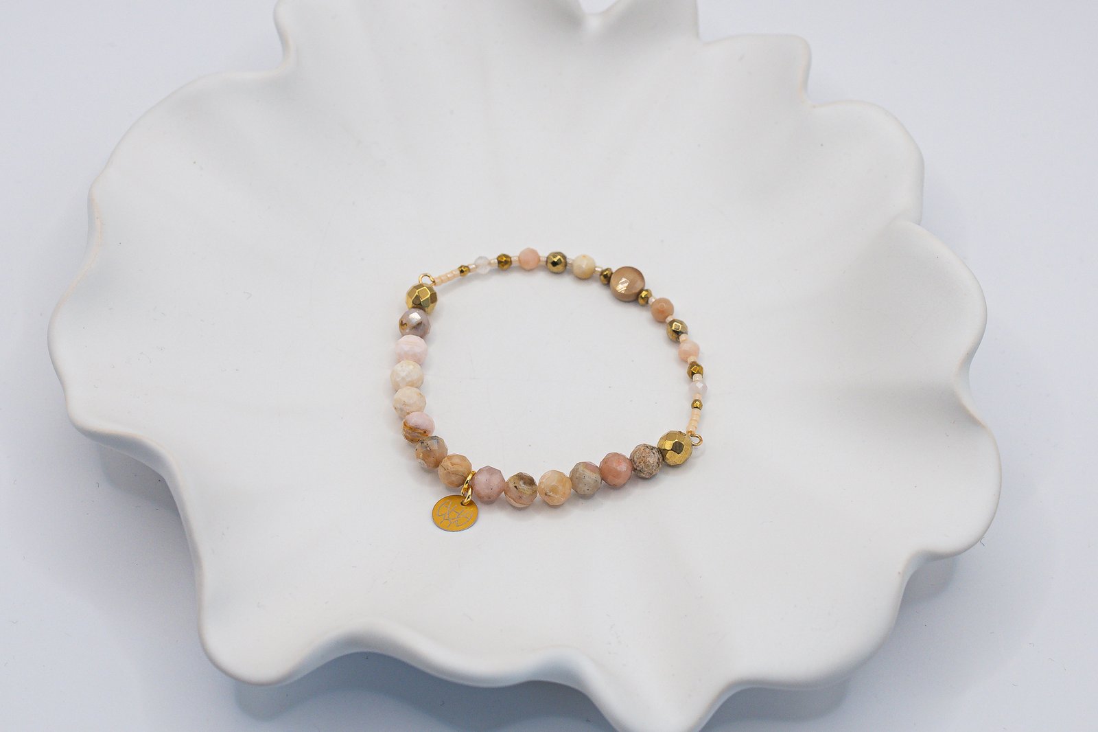 Bransoletka z Mokaitem Kwarcem i Opalem - obrazek 3