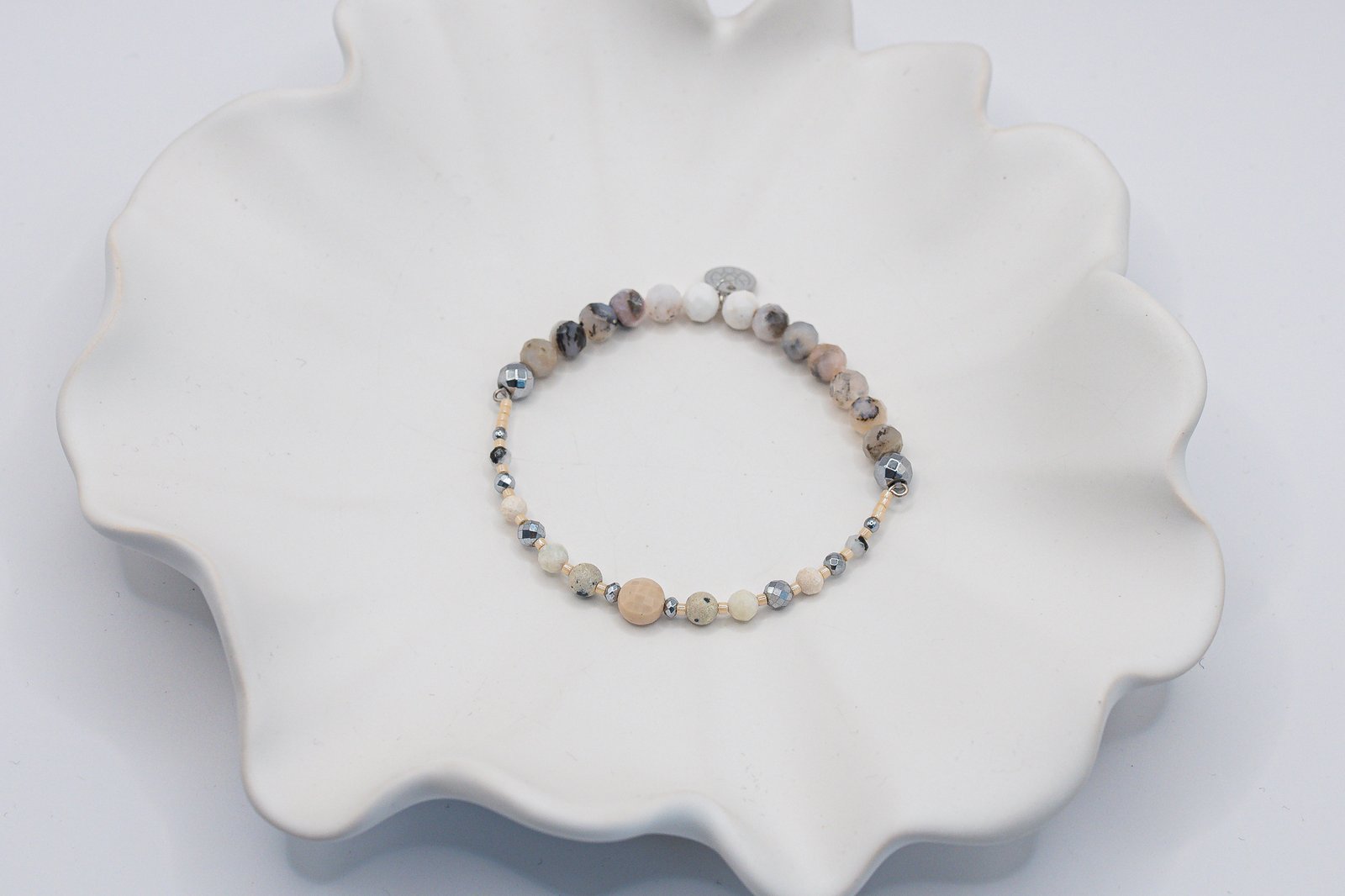 Bransoletka z Opalami i Mokaitem - obrazek 2