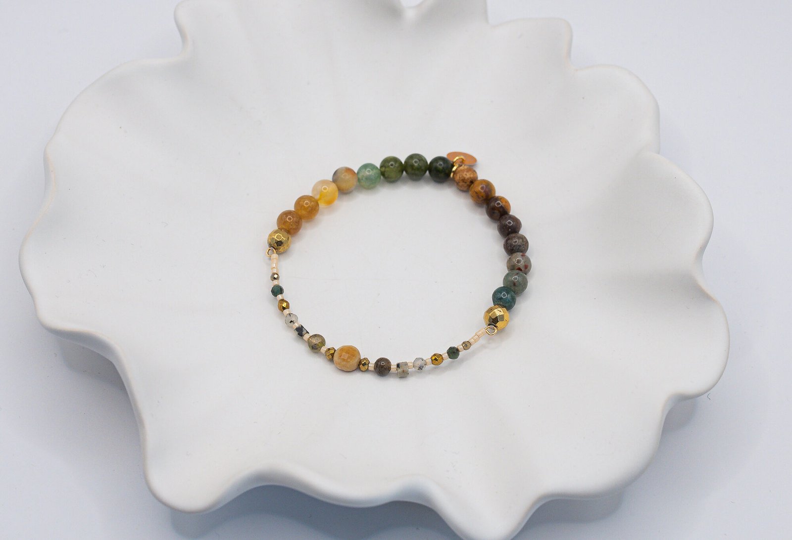 Bransoletka z Jaspisem Obsydianem i Labradorytem