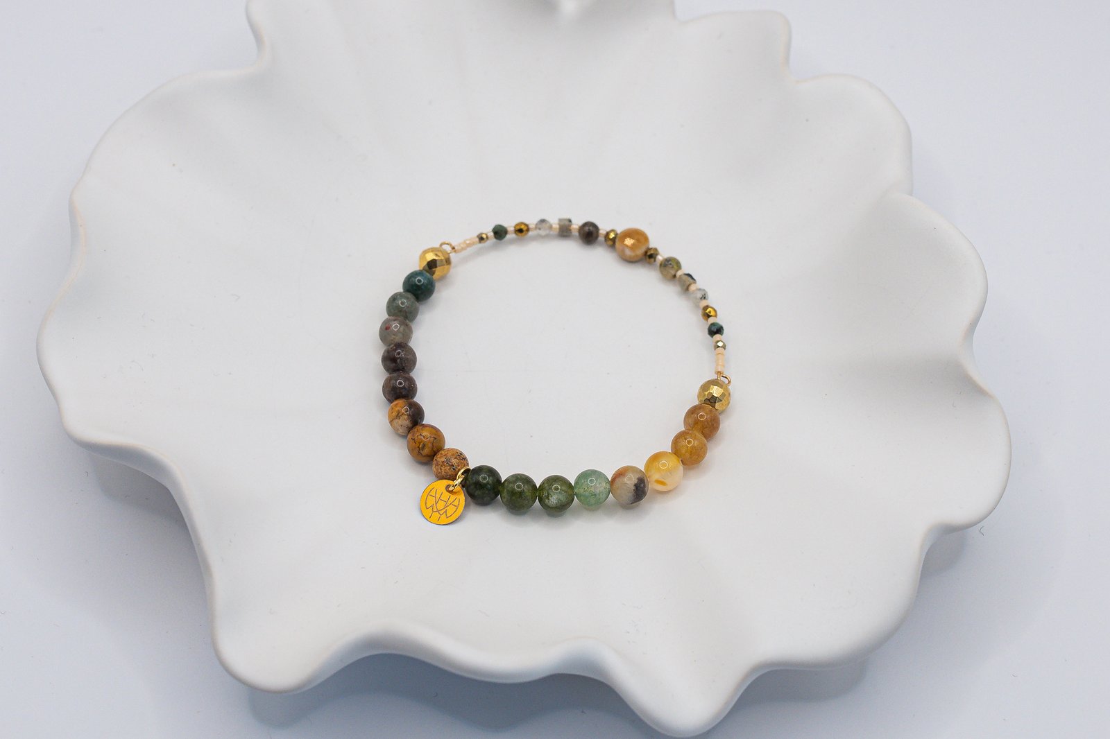 Bransoletka z Jaspisem Obsydianem i Labradorytem - obrazek 3