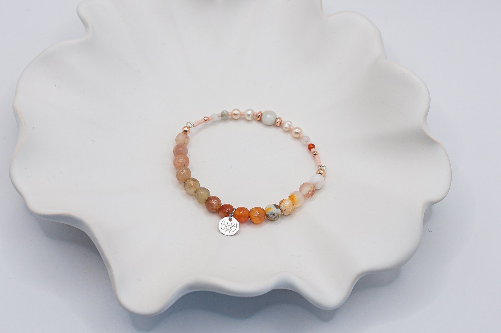 Bransoletka z Amazonitem i Kamieniem Słonecznym - obrazek 4