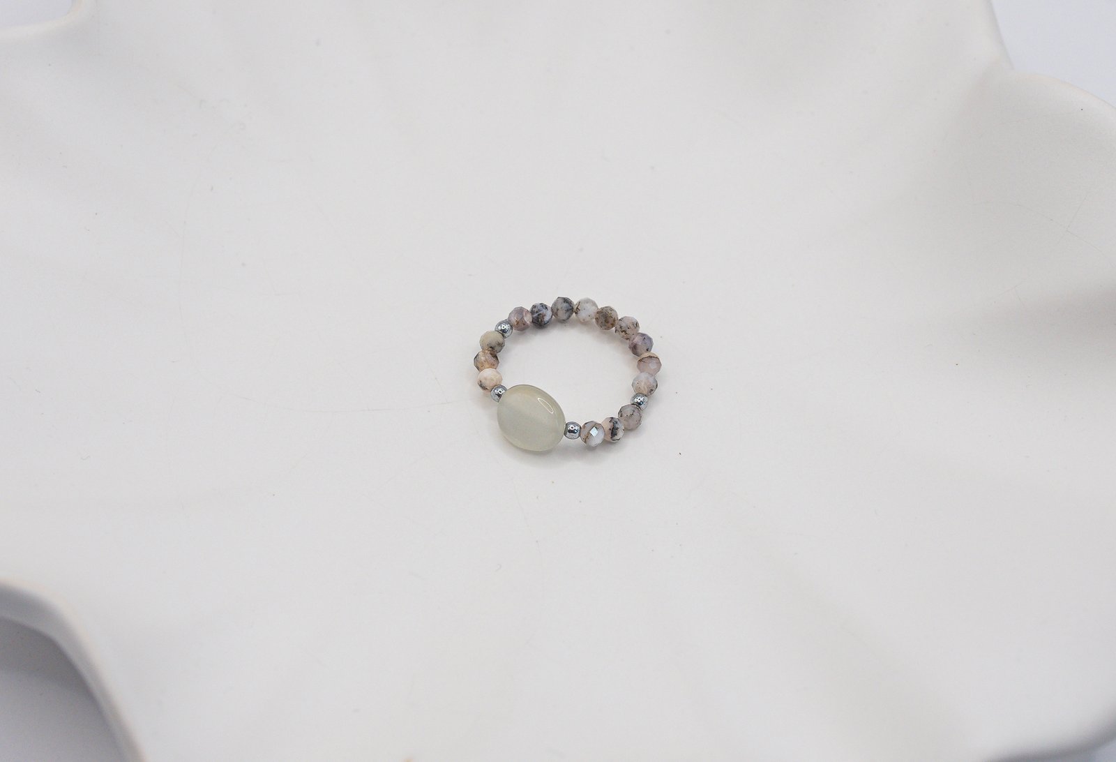 Alternative view of Pierścionek z Opalem i Kamieniem Słonecznym