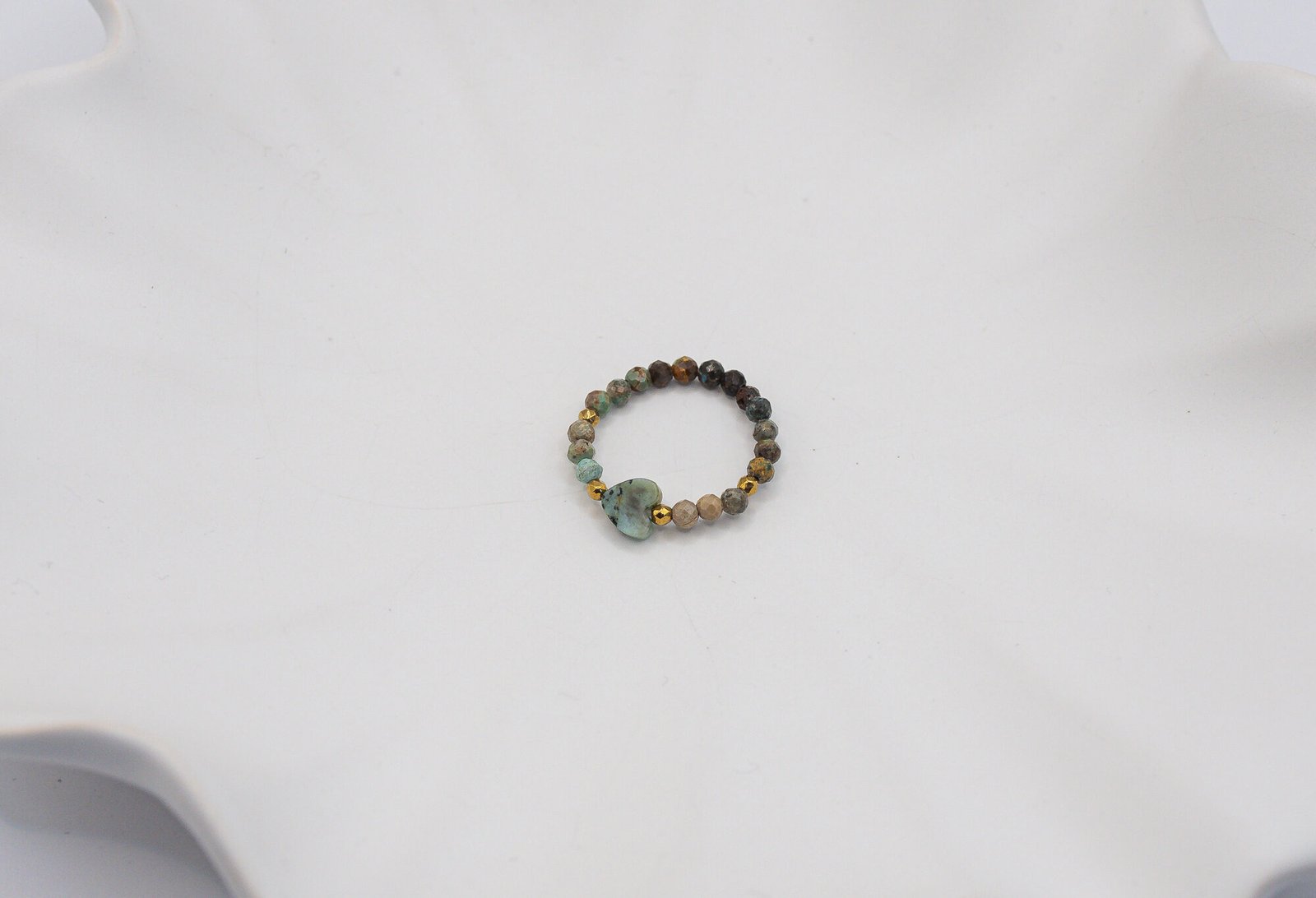 Alternative view of Pierścionek z sercem z Turkusu