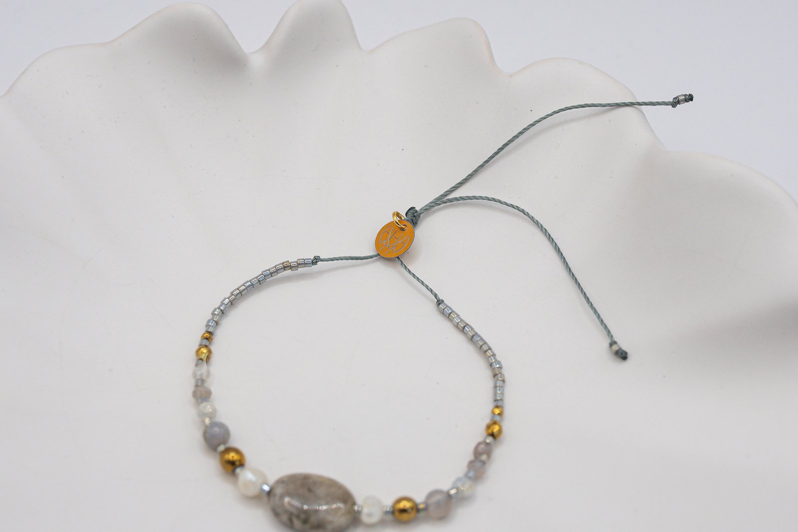 Bransoletka Harmonia Jaspis Agat Perła - obrazek 6