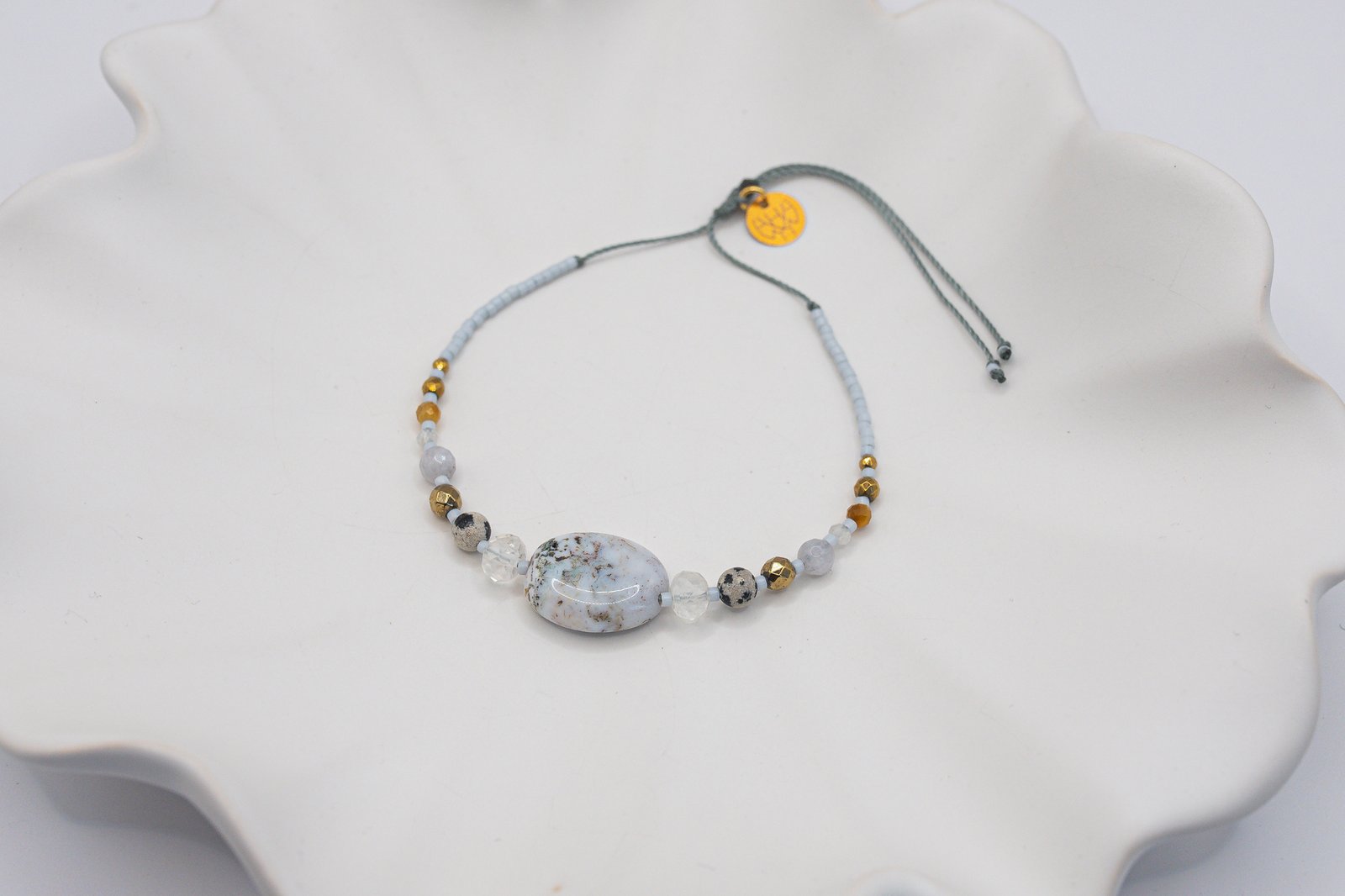 Bransoletka Dobrobyt Jaspis Cytryn Jadeit