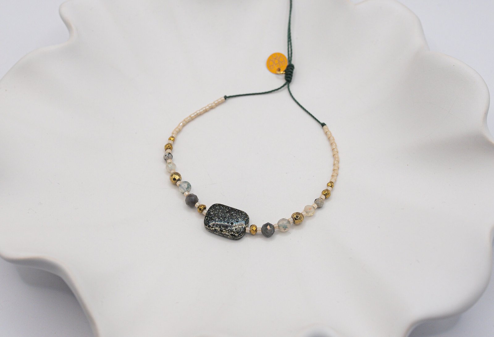 Alternative view of Bransoletka na Kreatywność Agat Sokole Oko Cytryn