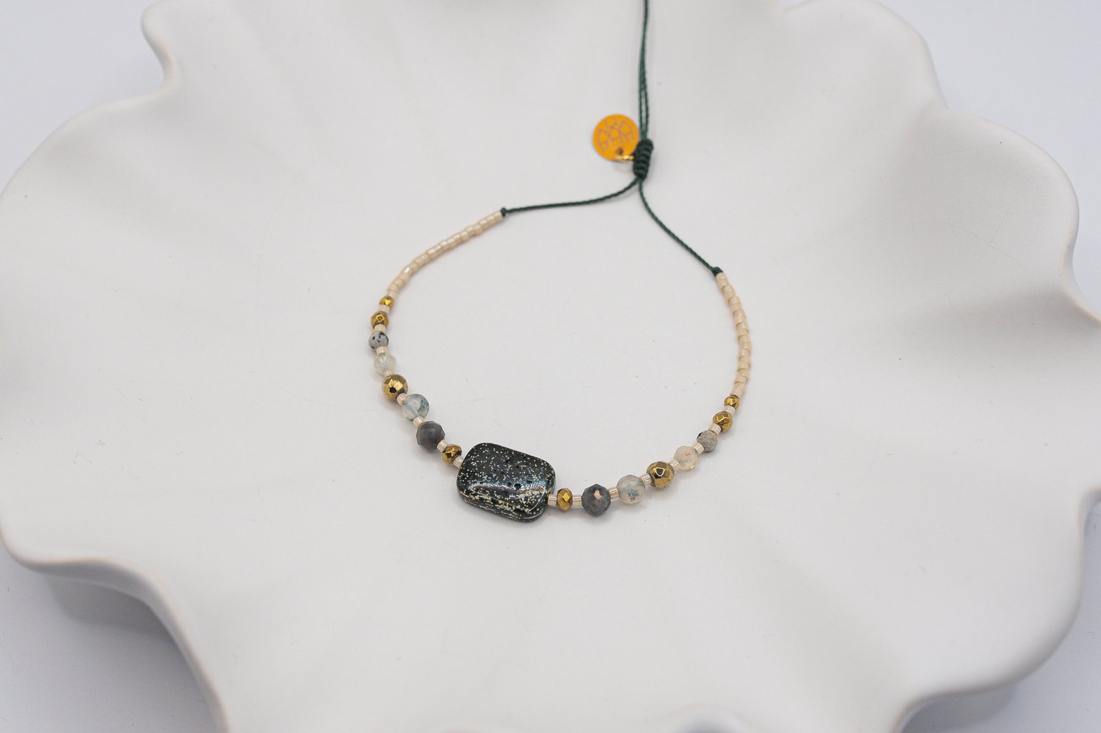 Bransoletka na Kreatywność Agat Sokole Oko Cytryn - obrazek 2