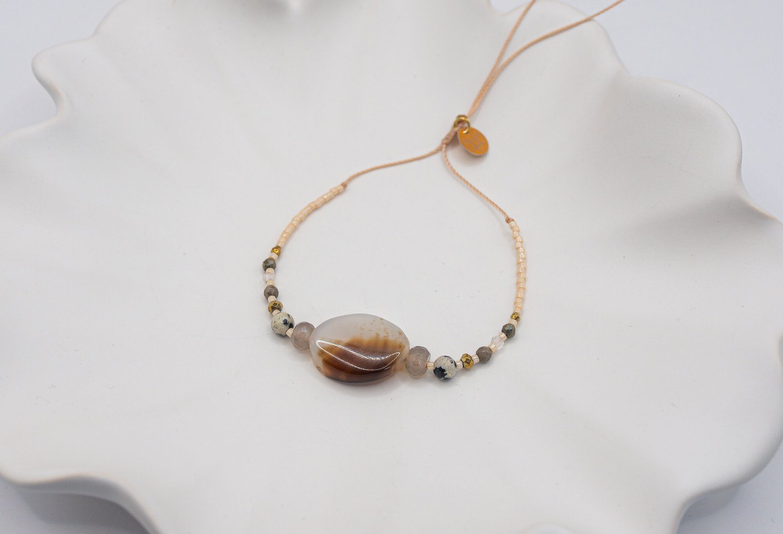 Alternative view of Bransoletka Energia Agat Piryt Kryształ Górski