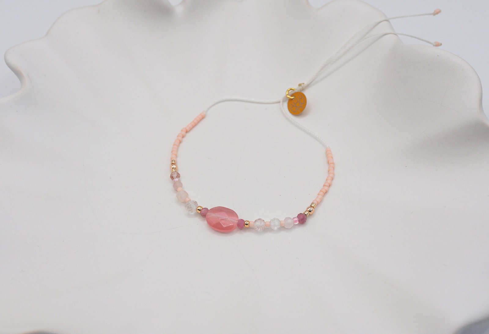 Alternative view of Bransoletka na Miłość Turmalin Kwarc Różowy