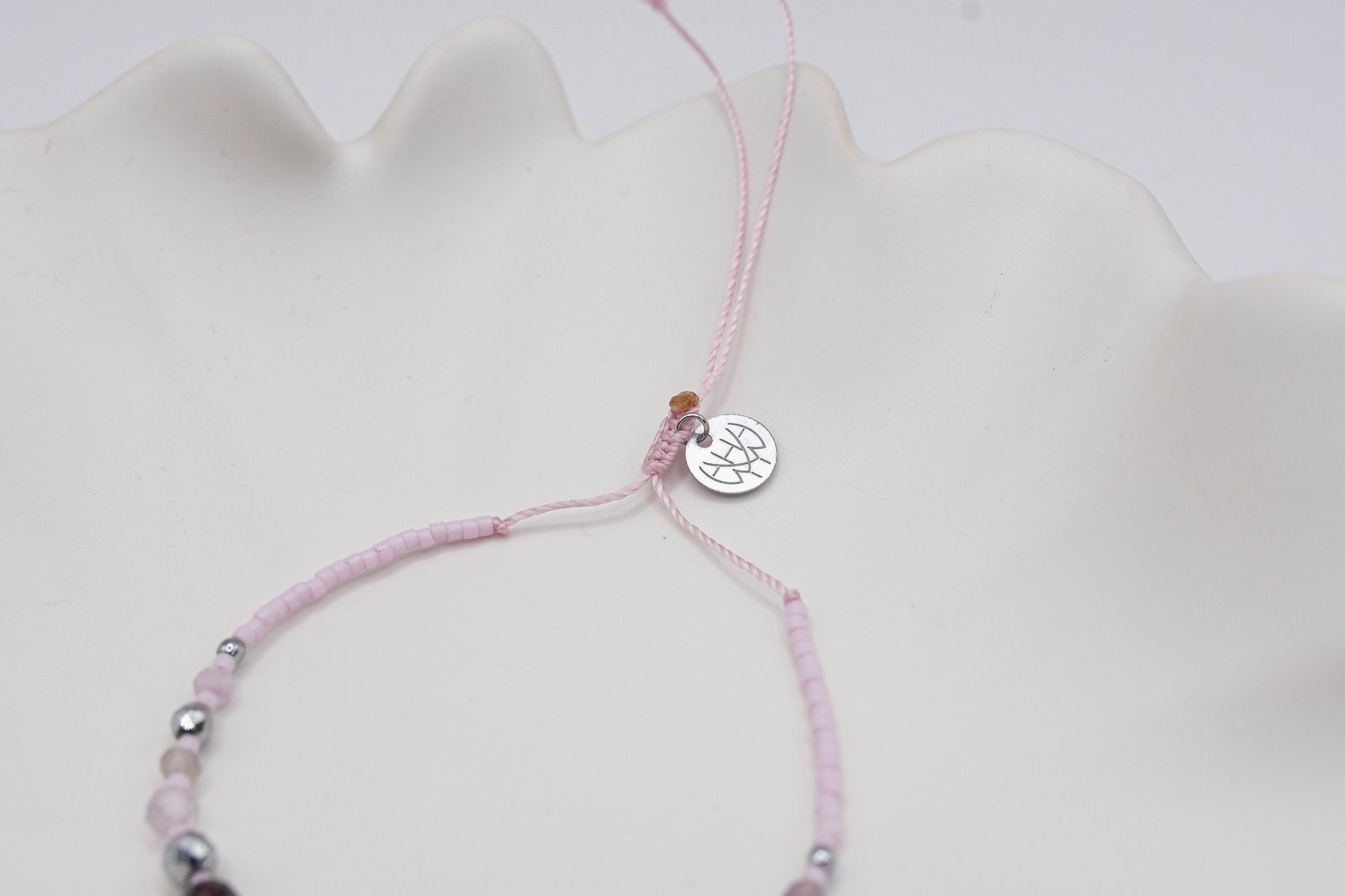 Bransoletka Harmonia Kamień Słoneczny Granat Ametyst - obrazek 4