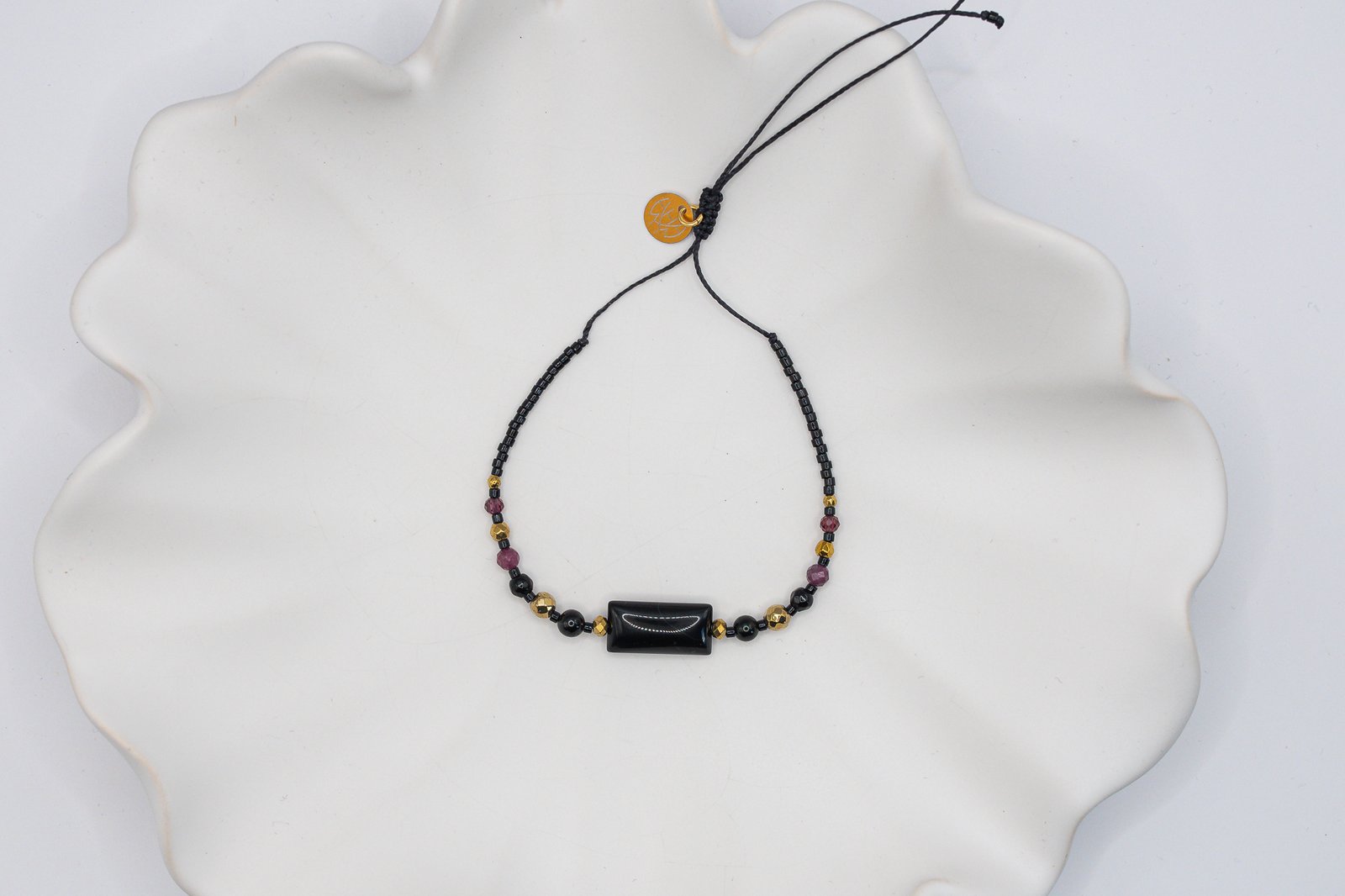 Bransoletka Ochronna Onyks Turmalin Rubin - obrazek 3