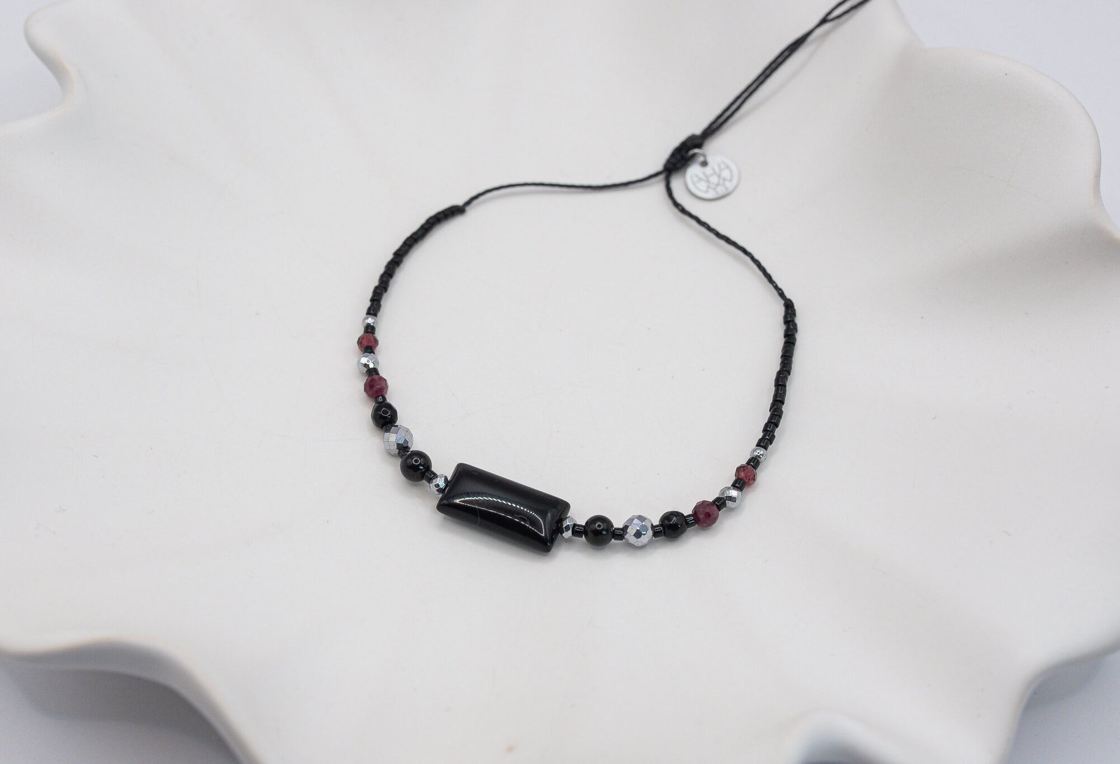 Bransoletka Ochronna Onyks Granat Rubin