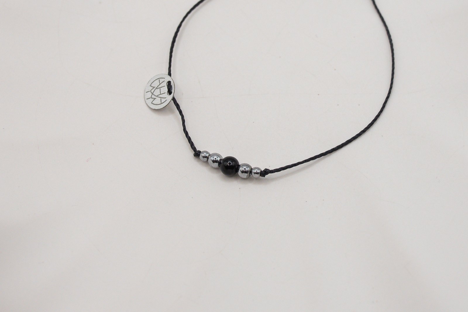 Delikatna Bransoletka z Czarnym Onyksem - obrazek 3