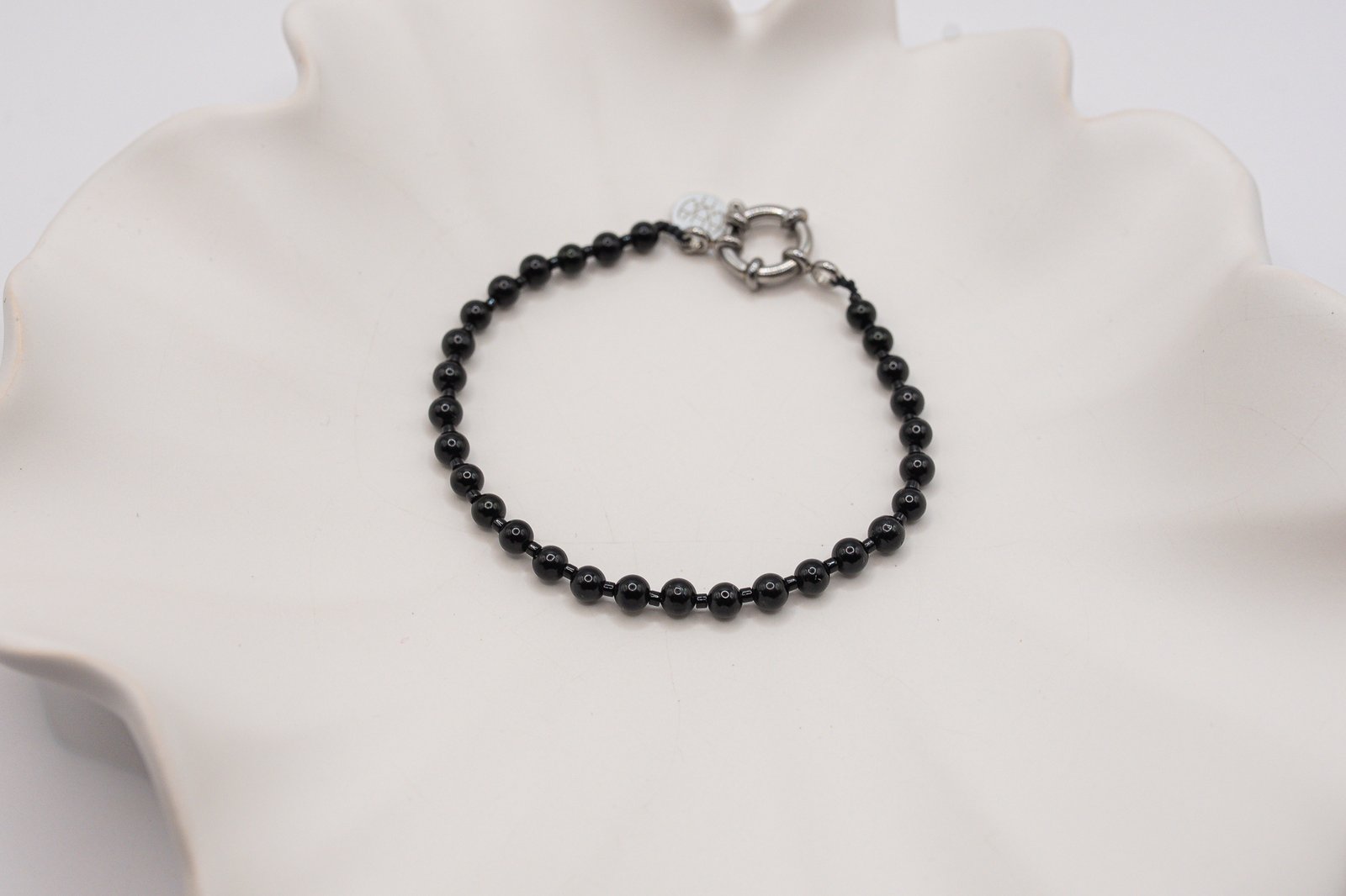 Bransoletka z gładkich Onyksów - obrazek 3