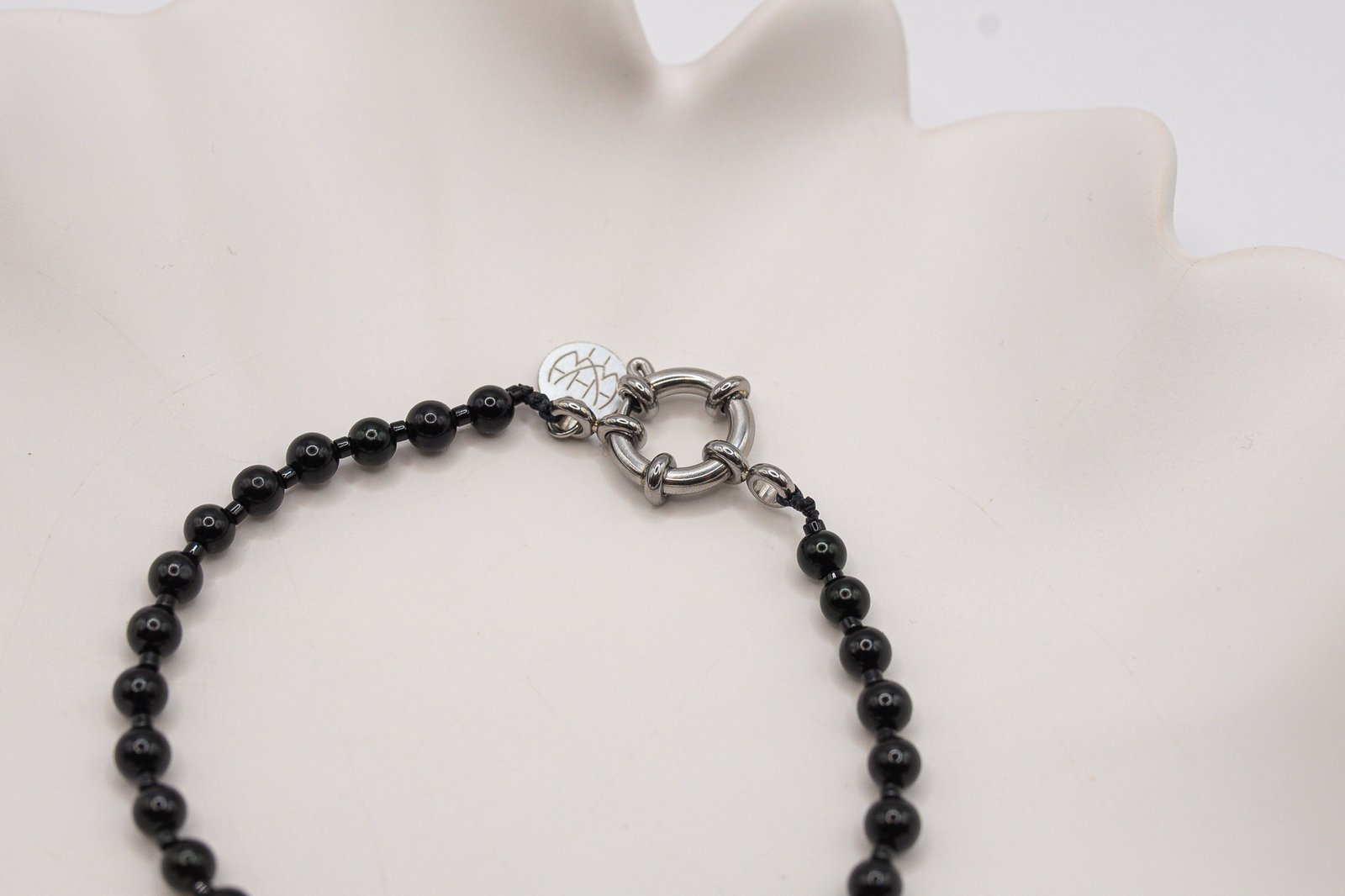 Bransoletka z gładkich Onyksów - obrazek 5