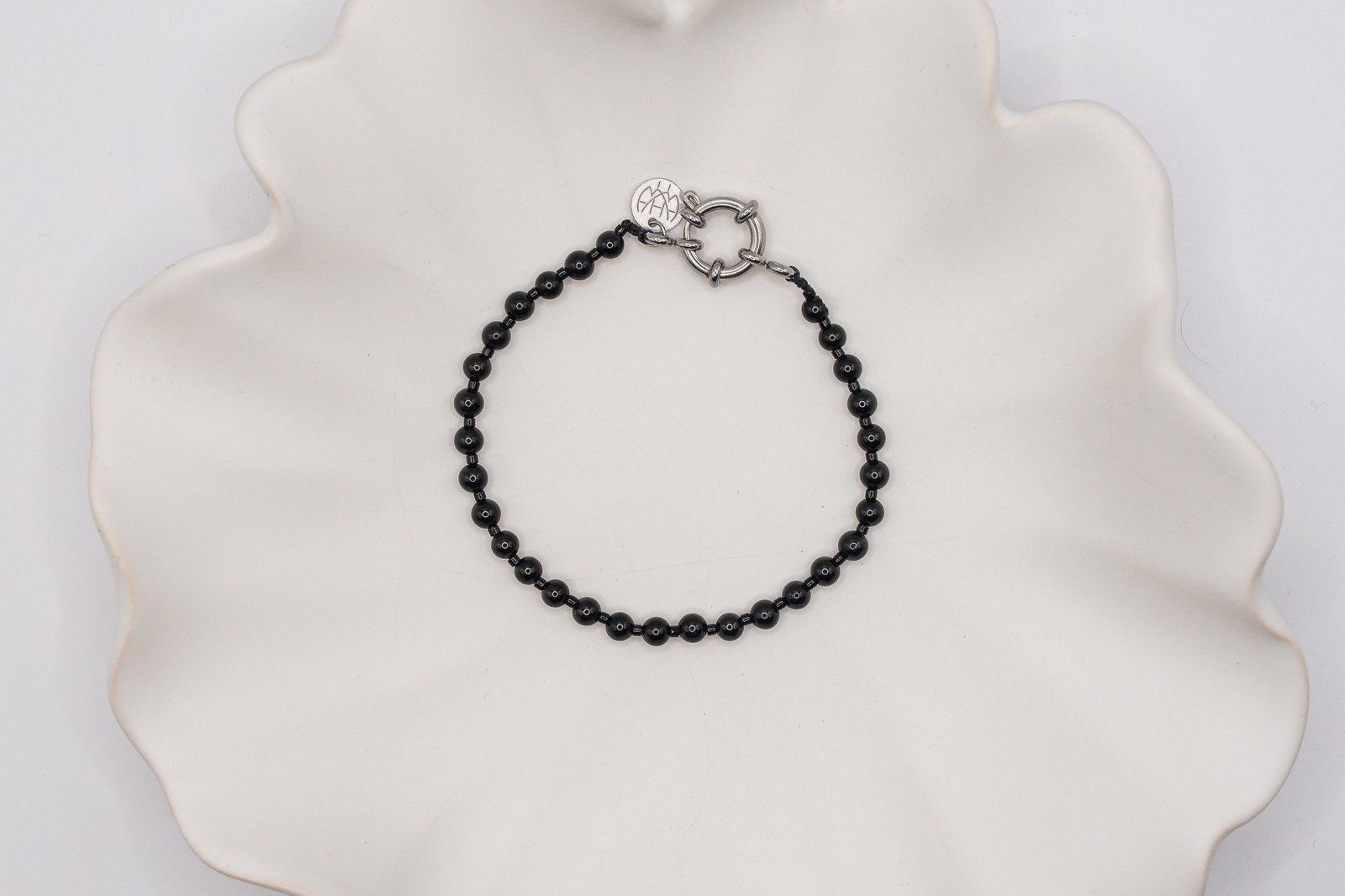 Bransoletka z gładkich Onyksów - obrazek 4