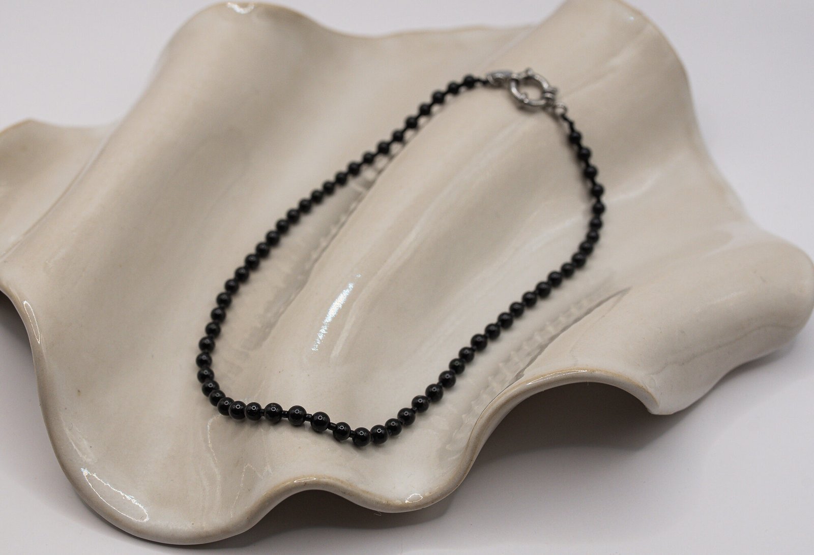 Alternative view of Naszyjnik z gładkich Onyksów