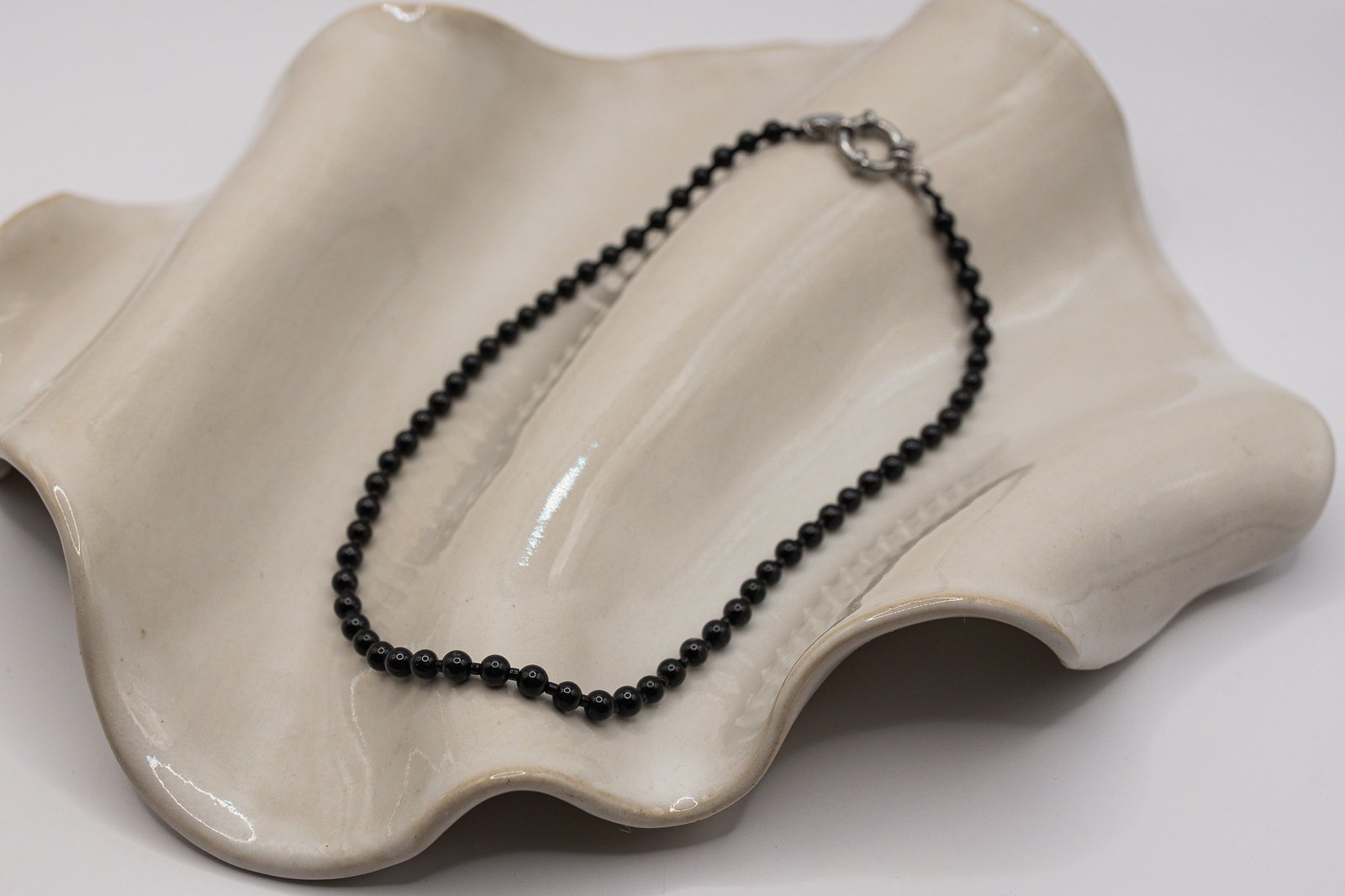 Naszyjnik z gładkich Onyksów - obrazek 2