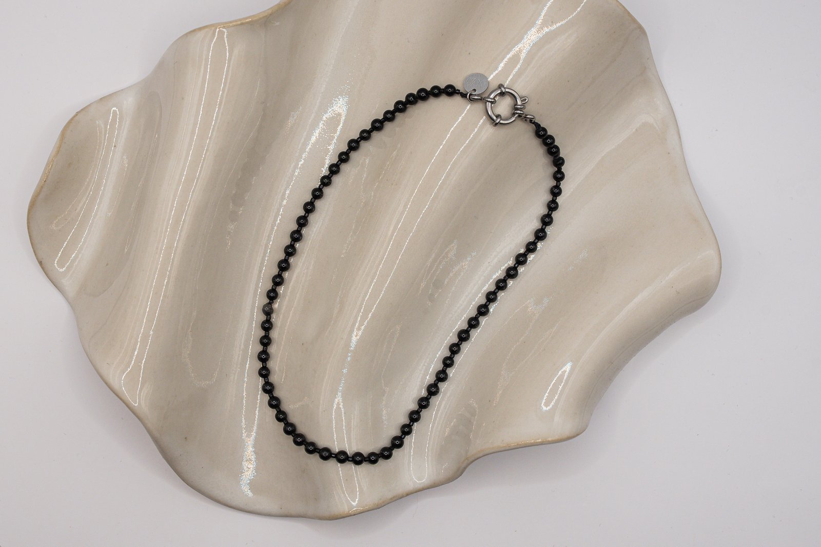 Naszyjnik z gładkich Onyksów - obrazek 3