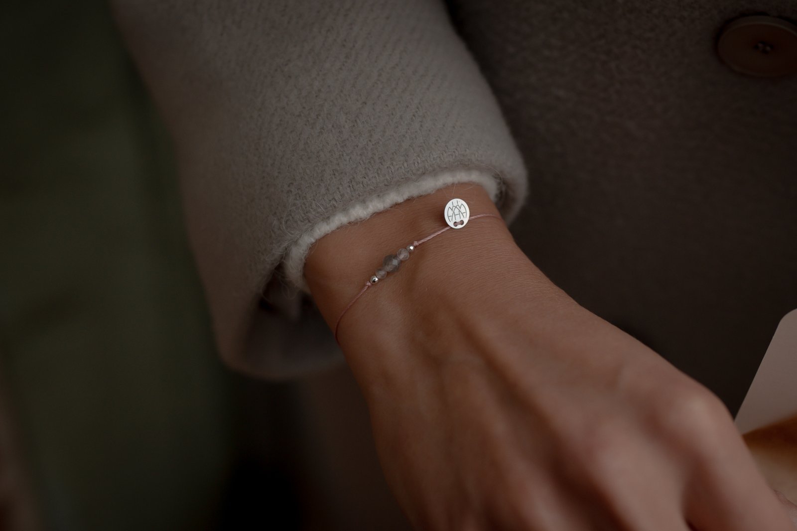 Bransoletka z Labradorytem i Hematytem