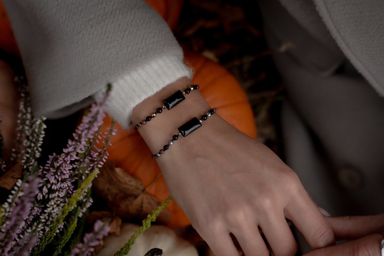 Bransoletka Ochronna Onyks Turmalin Rubin - obrazek 2