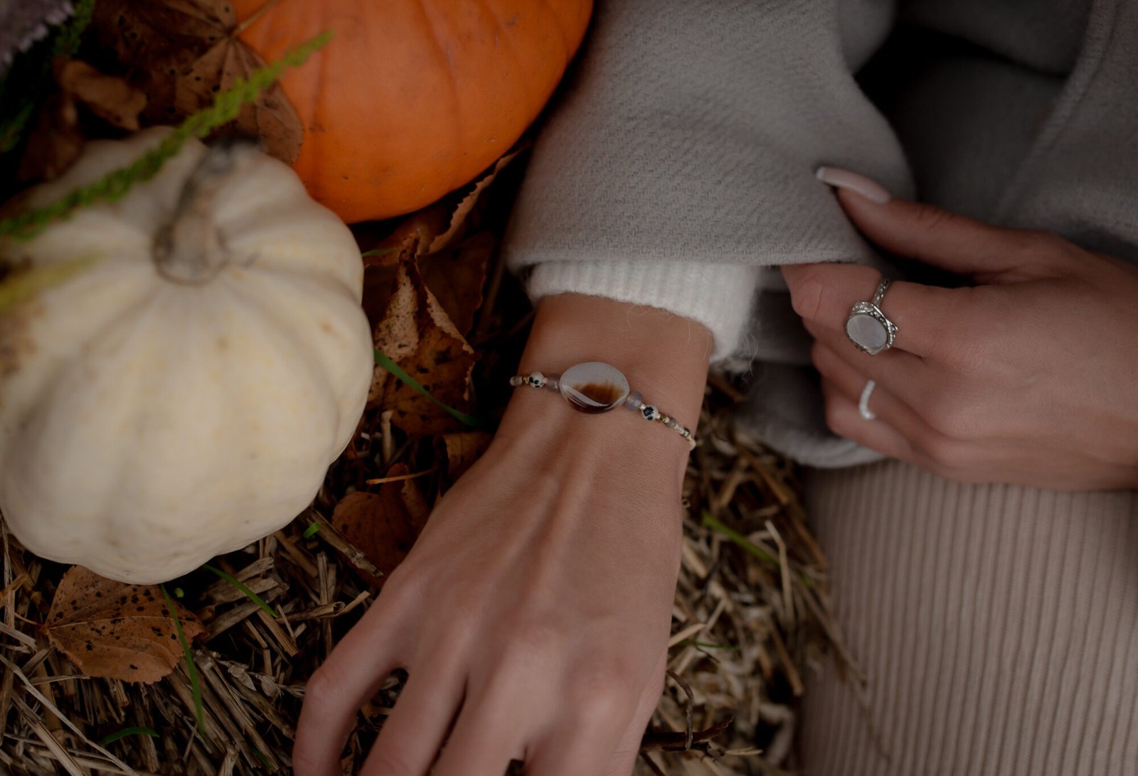 Bransoletka Energia Agat Piryt Kryształ Górski