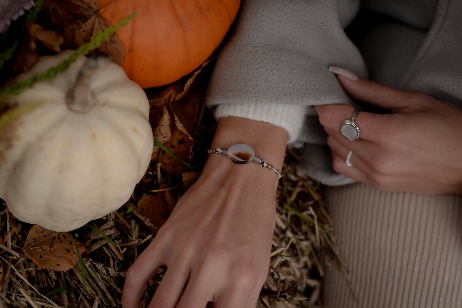 Bransoletka Energia Agat Piryt Kryształ Górski