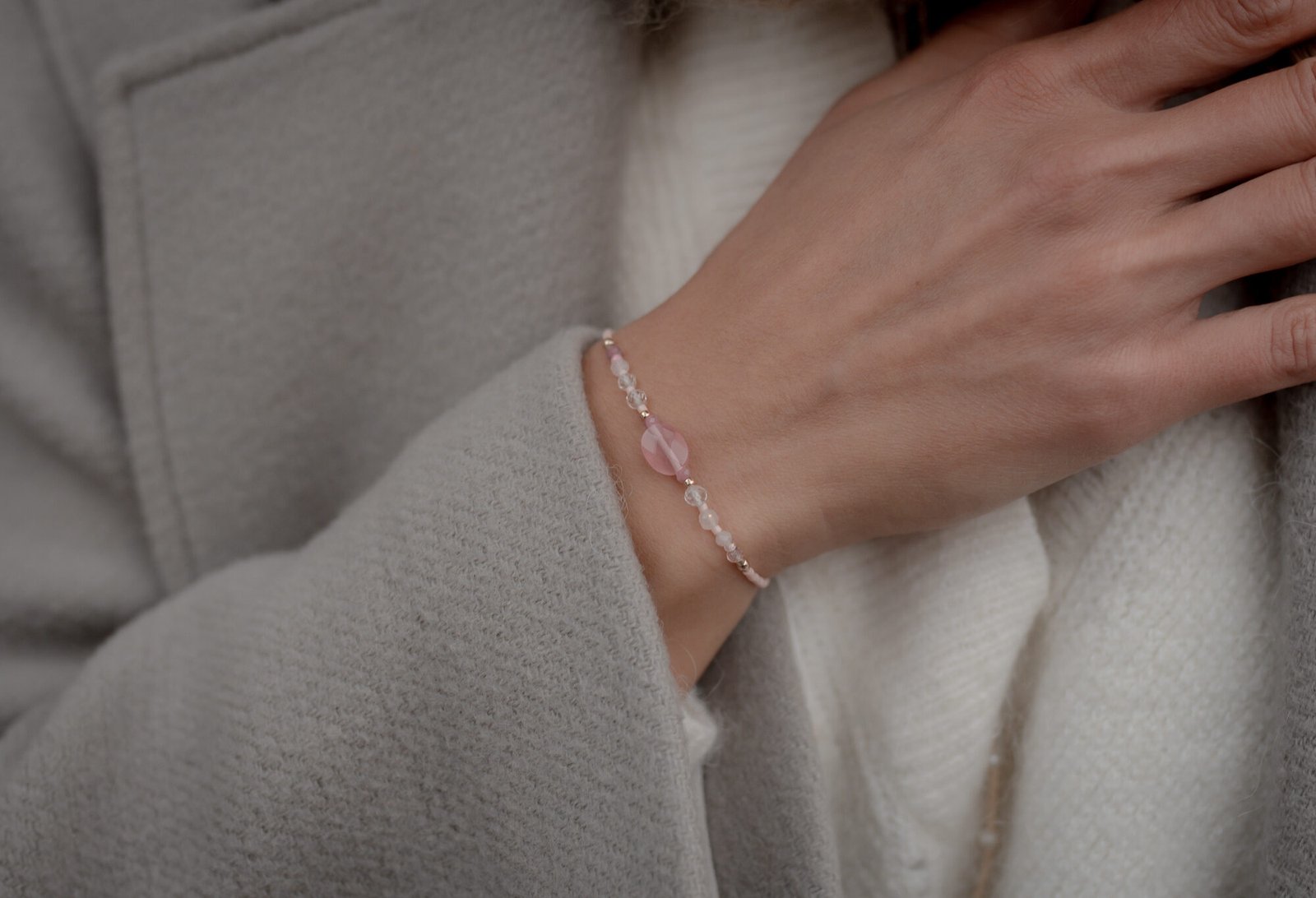 Bransoletka na Miłość Turmalin Kwarc Różowy