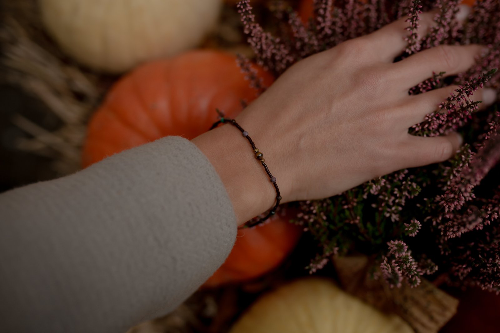 Bransoletka na Pieniądze Tygrysie Oko Malachit Turmalin - obrazek 2