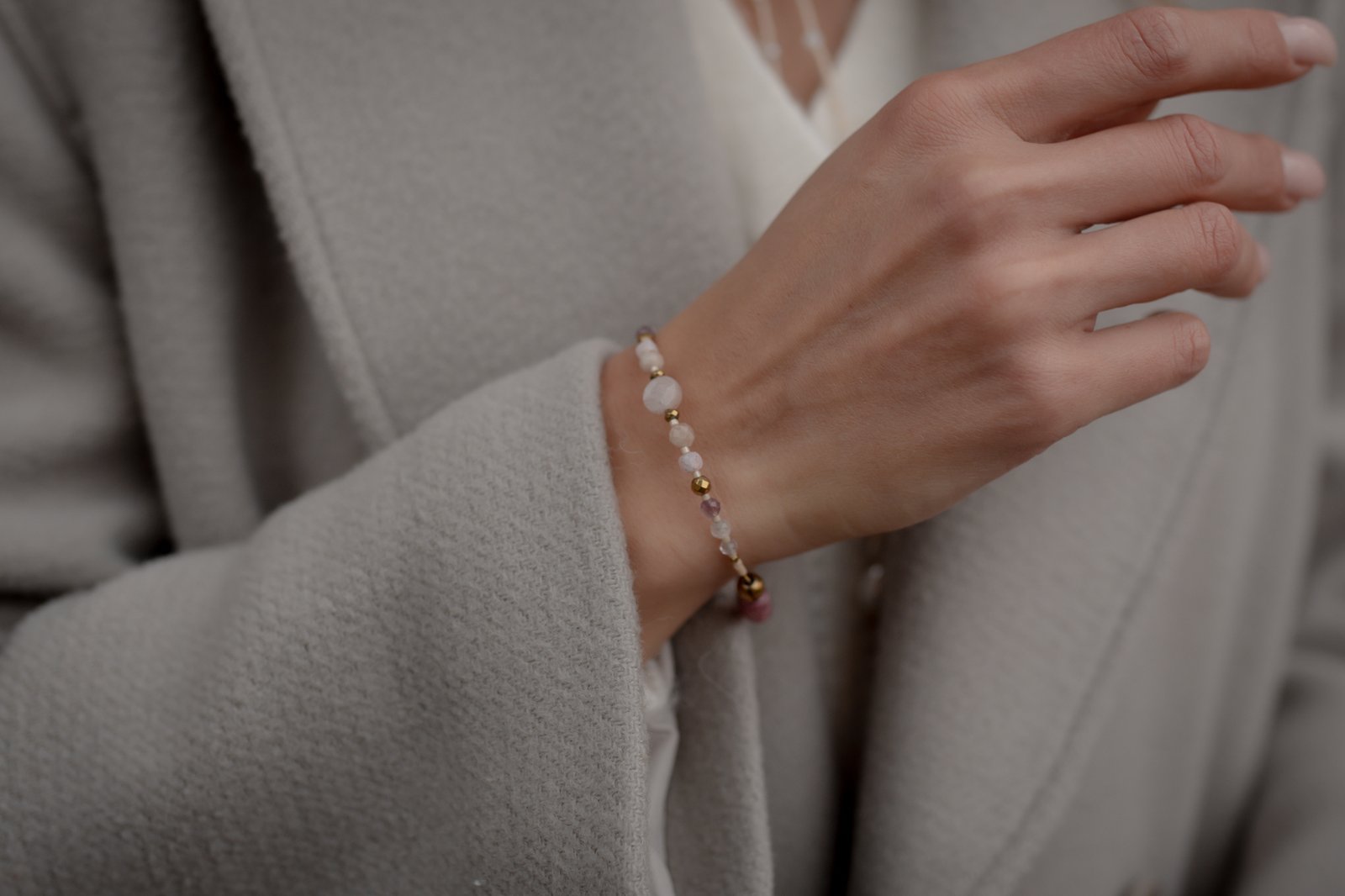 Bransoletka z Kamieniem Słonecznym i Turmalinem - obrazek 2