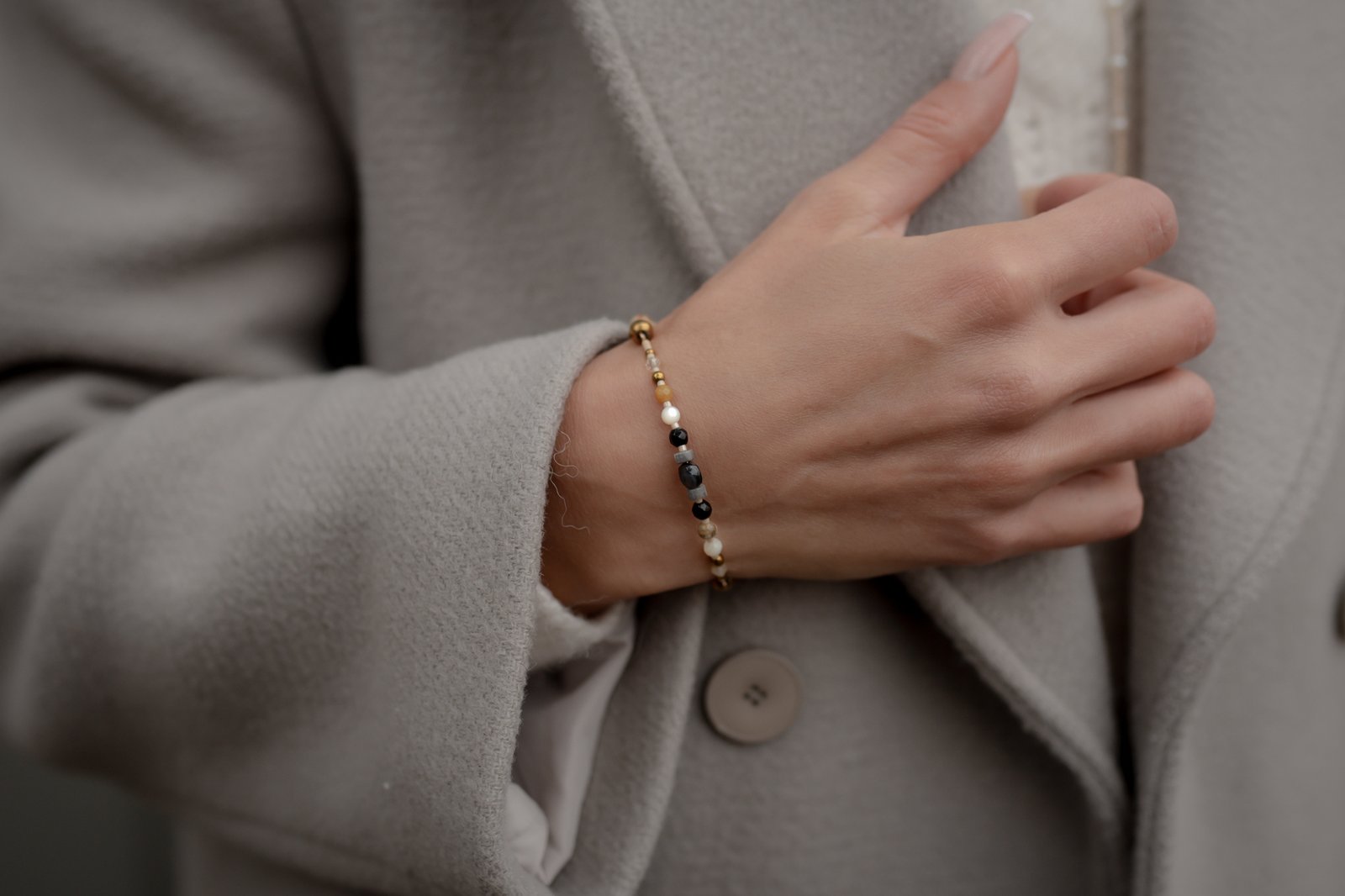 Bransoletka z Agatem Onyksem i Jaspisem